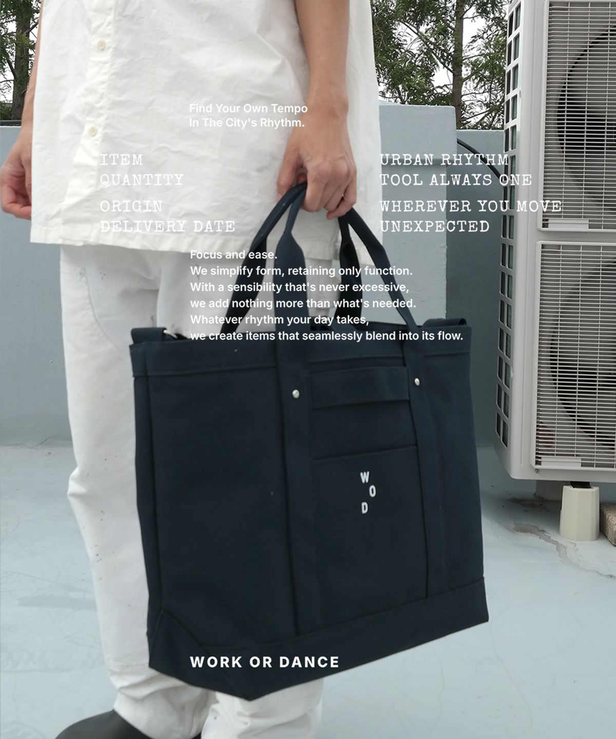 워크 오얼 댄스(WORK OR DANCE) 003 LARGE NAVY