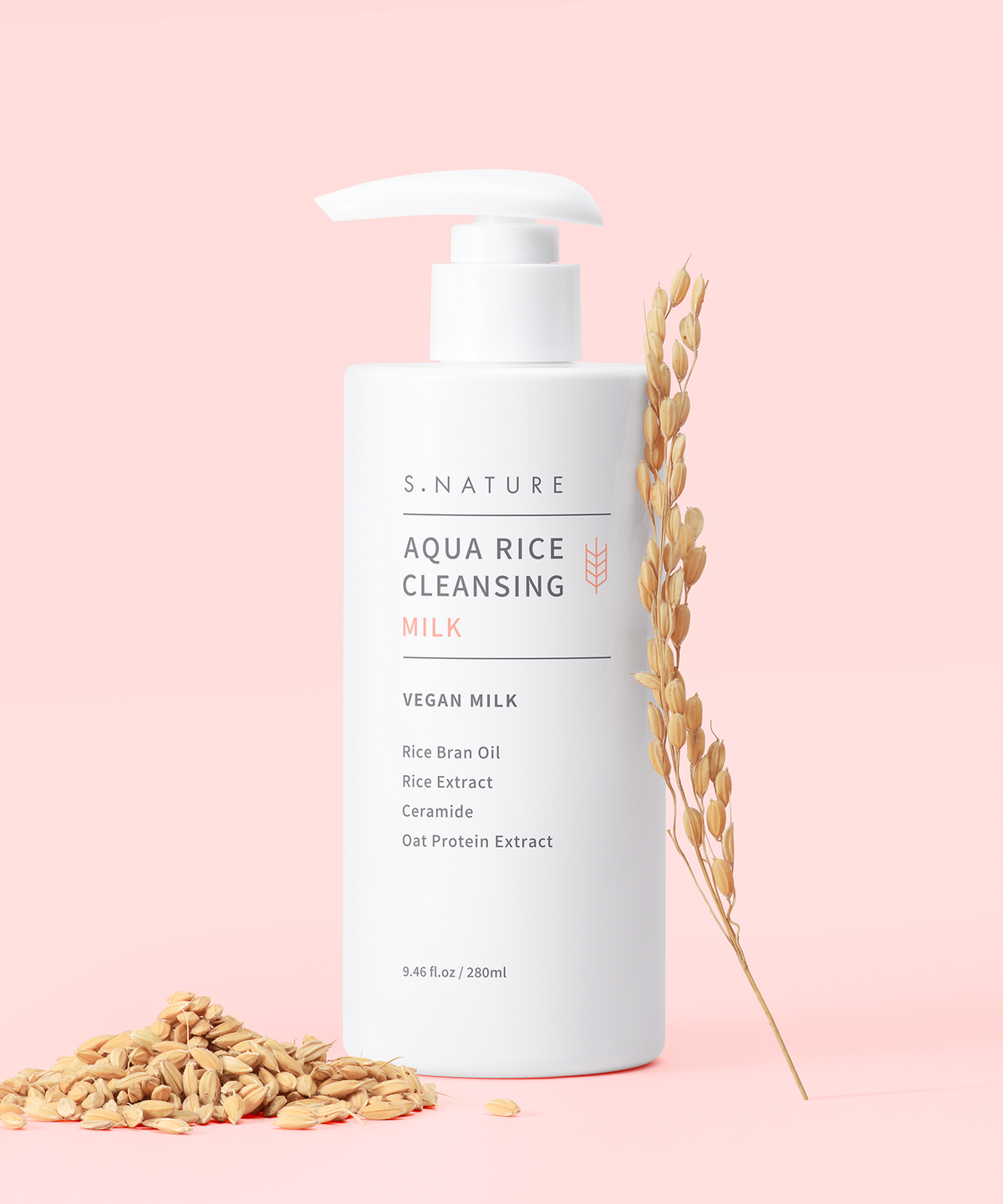 에스네이처(S.NATURE) 아쿠아 라이스 클렌징밀크 280ml