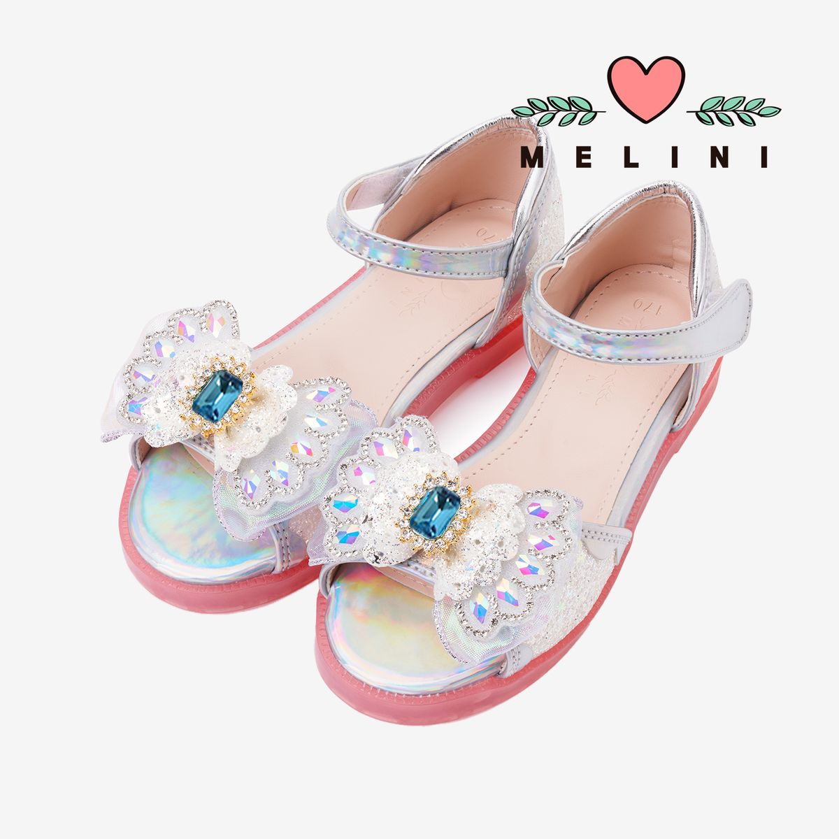 멜리니(MELINI) 여아샌들 여아구두 노라M - 쥬얼화이트