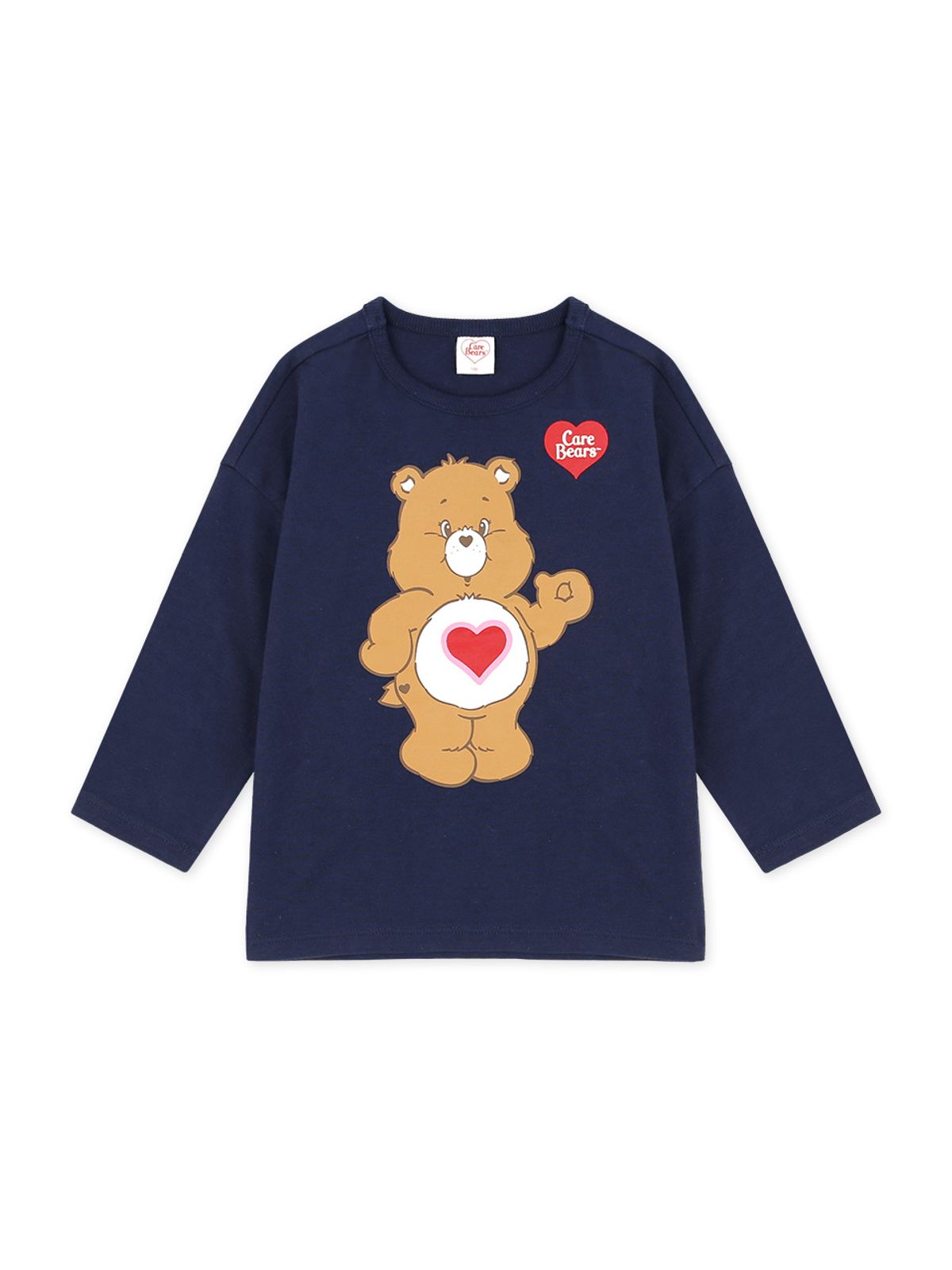 케어베어(CAREBEARS) 안녕 텐더하트베어 루즈핏 티셔츠