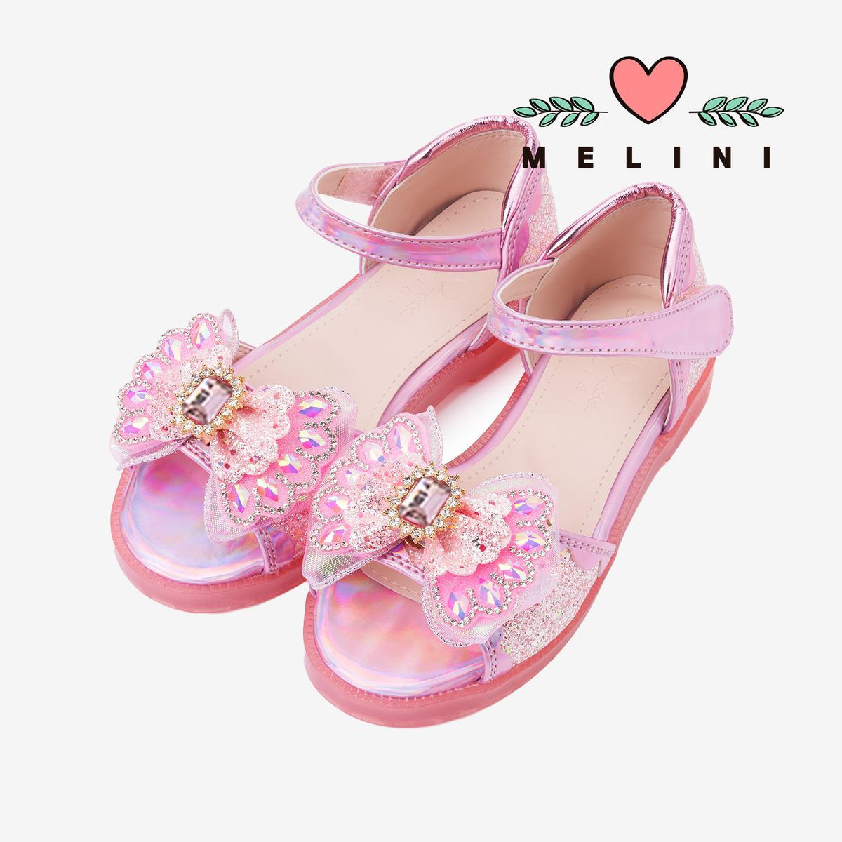 멜리니(MELINI) 여아샌들 여아구두 노라M - 쥬얼핑크
