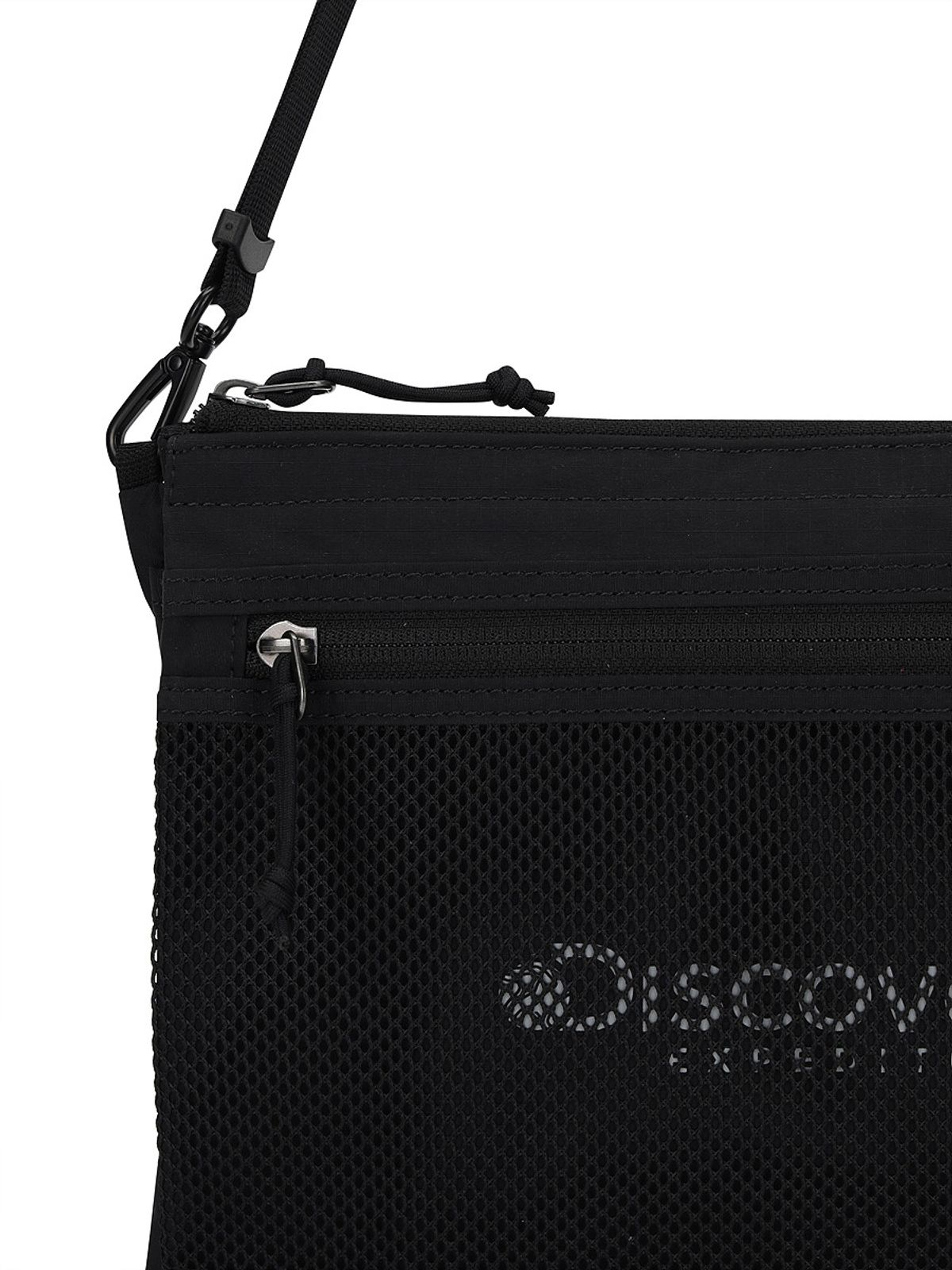 디스커버리 익스페디션(DISCOVERY EXPEDITION) 리프레임 더블바디 크로스백 (BLACK)
