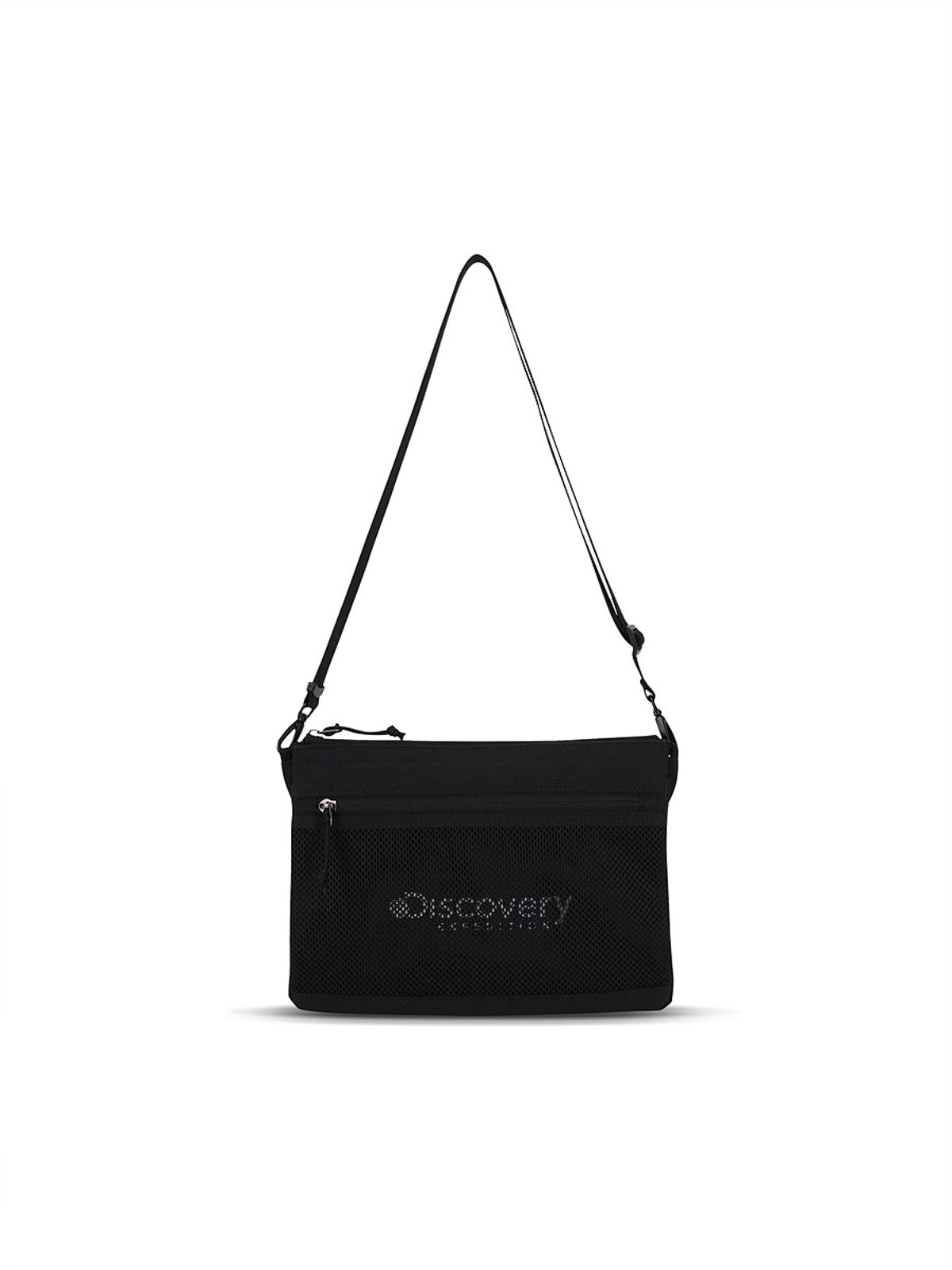 디스커버리 익스페디션(DISCOVERY EXPEDITION) 리프레임 더블바디 크로스백 (BLACK)