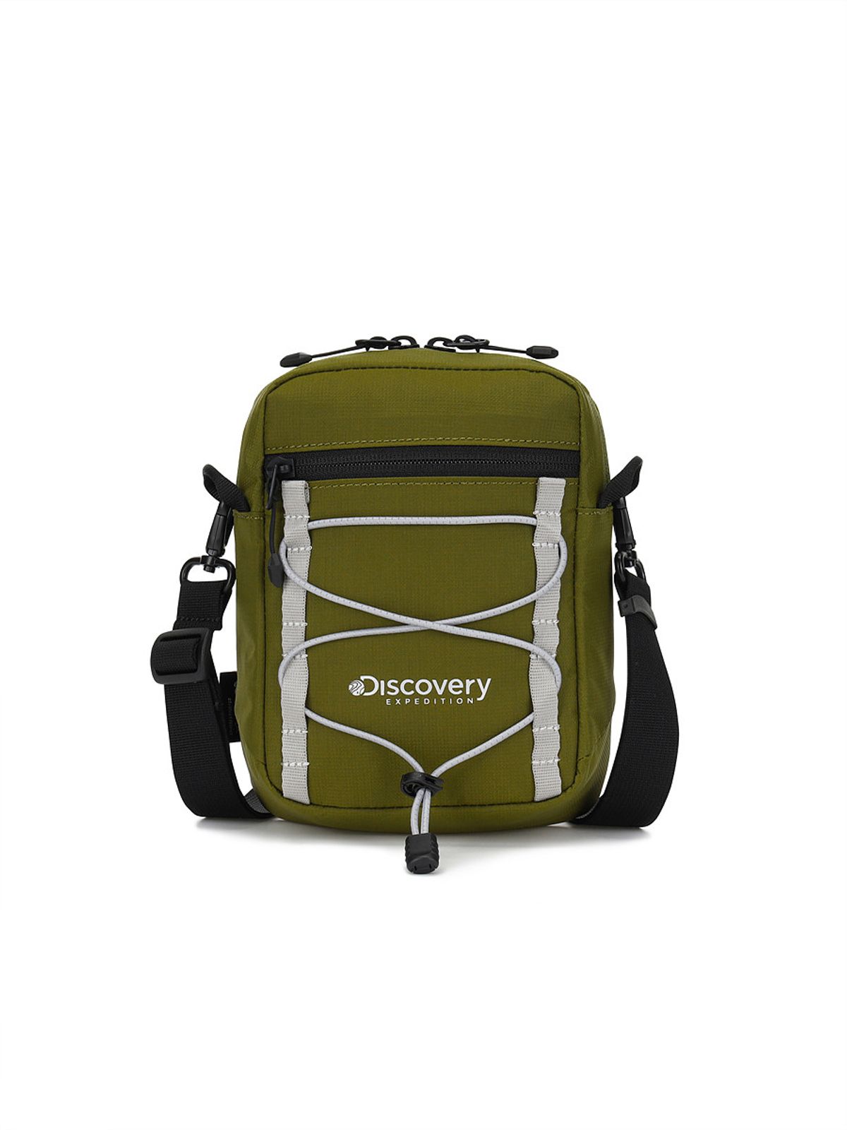 디스커버리 익스페디션(DISCOVERY EXPEDITION) 에어 스플리트 미니 크로스백 (OLIVE)