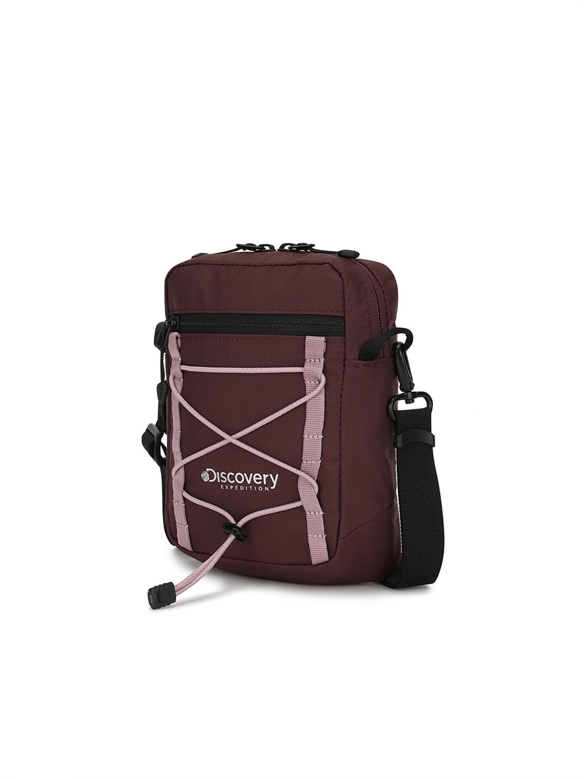 디스커버리 익스페디션(DISCOVERY EXPEDITION) 에어 스플리트 미니 크로스백 (BURGUNDY)
