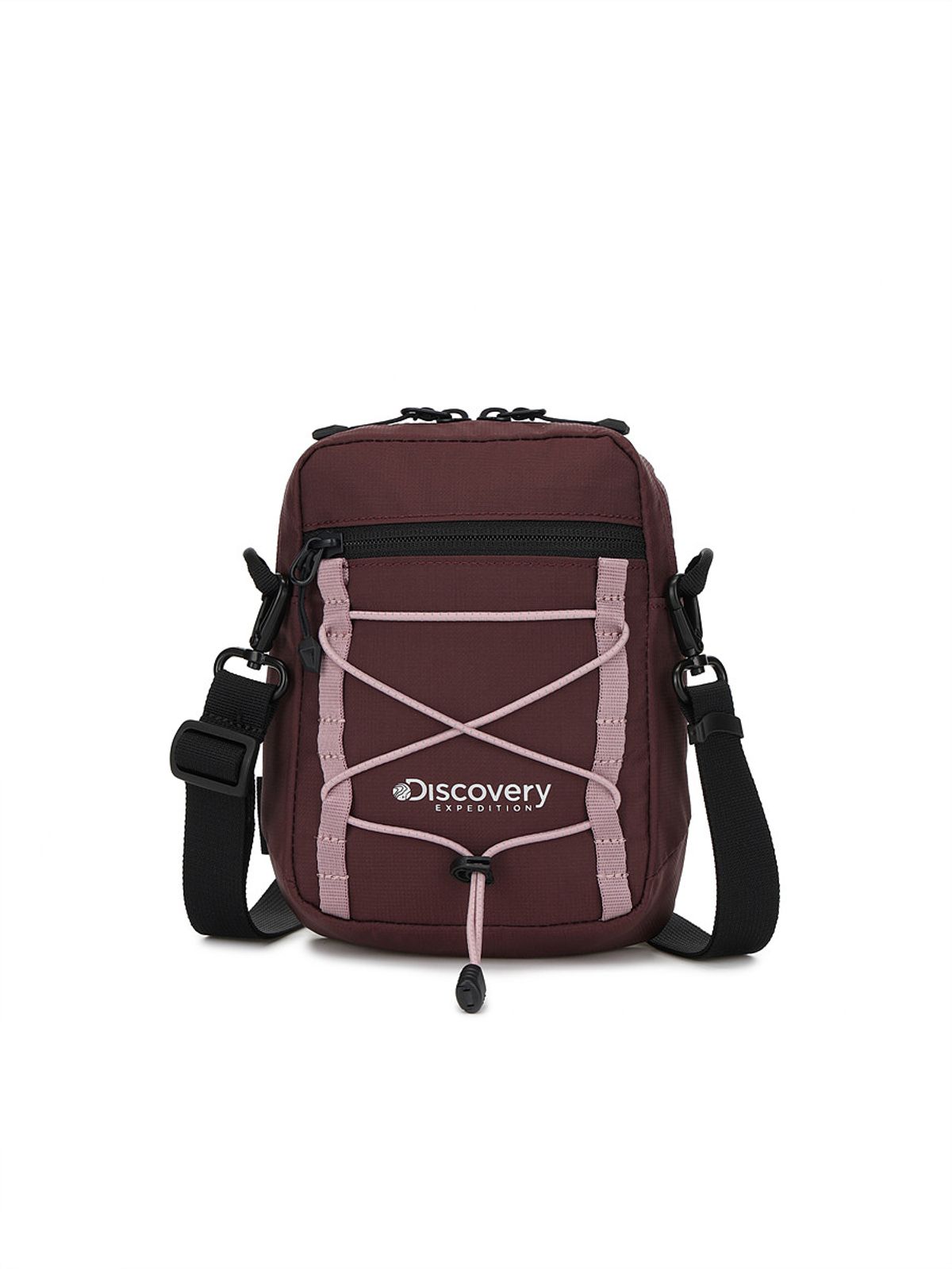 디스커버리 익스페디션(DISCOVERY EXPEDITION) 에어 스플리트 미니 크로스백 (BURGUNDY)