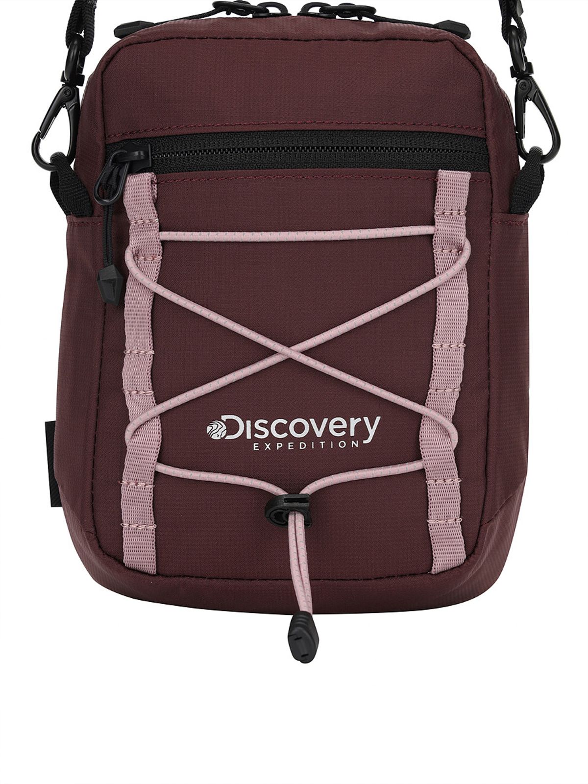 디스커버리 익스페디션(DISCOVERY EXPEDITION) 에어 스플리트 미니 크로스백 (BURGUNDY)