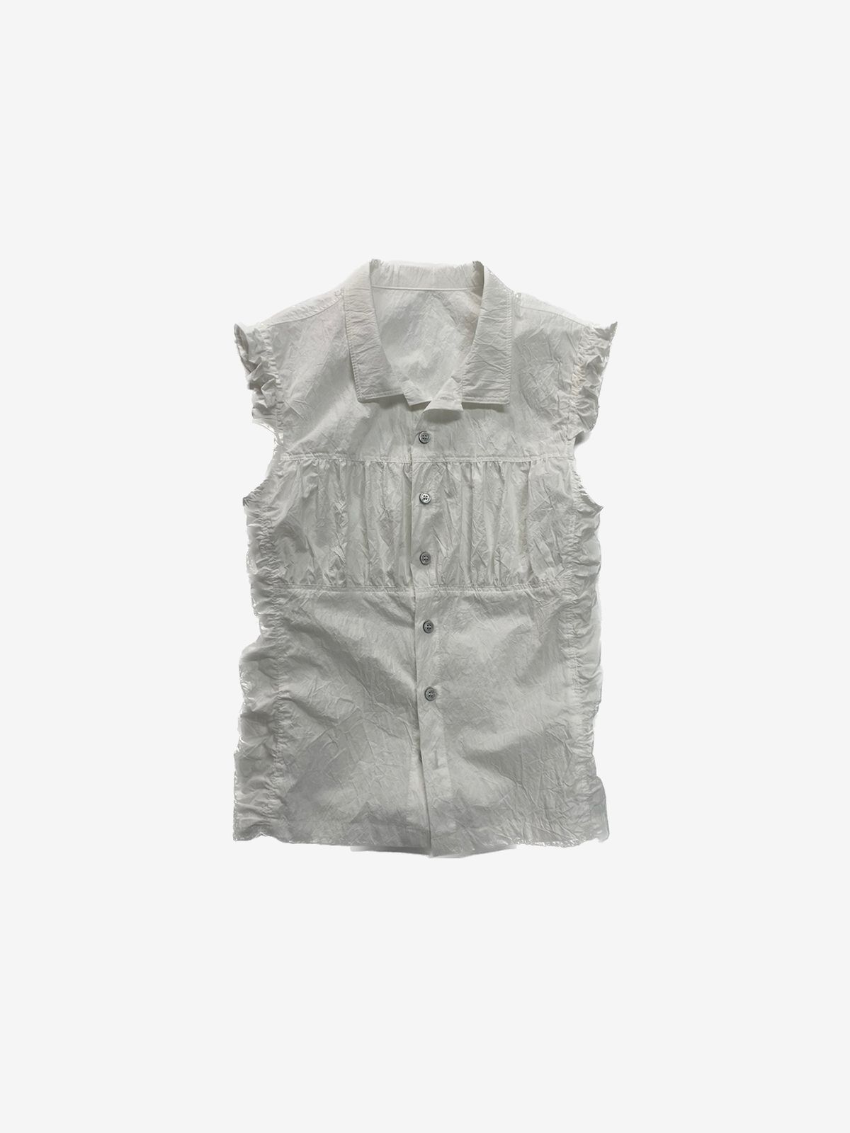 리게(RIGHE) FRILL SHIRT TOP WHITE