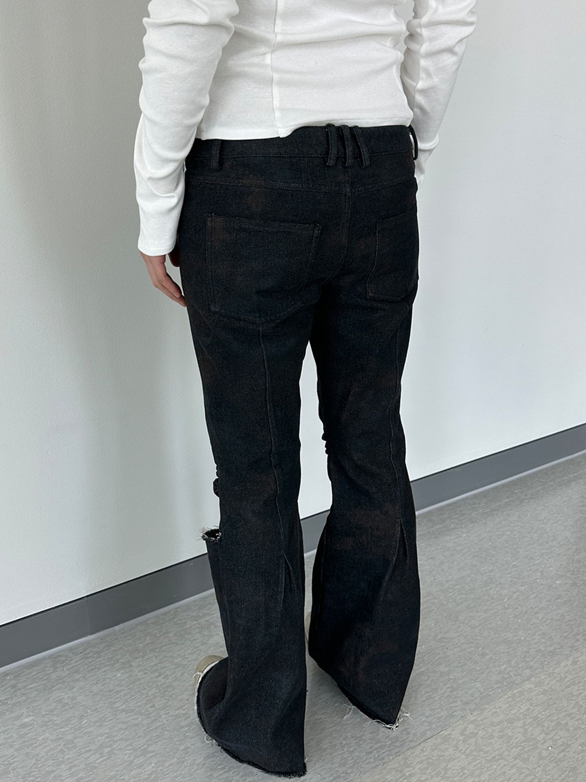 리게(RIGHE) LOW RISE PANTS DENIM CAMO
