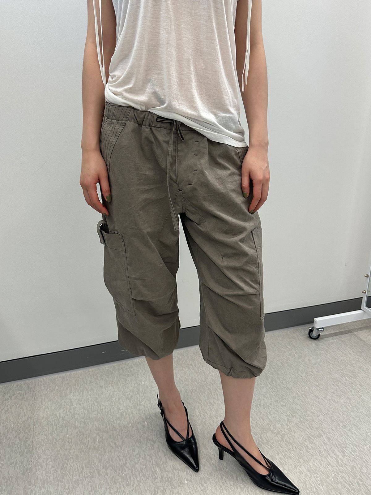 리게(RIGHE) CARGO HALF PANTS LIGHT BROWN