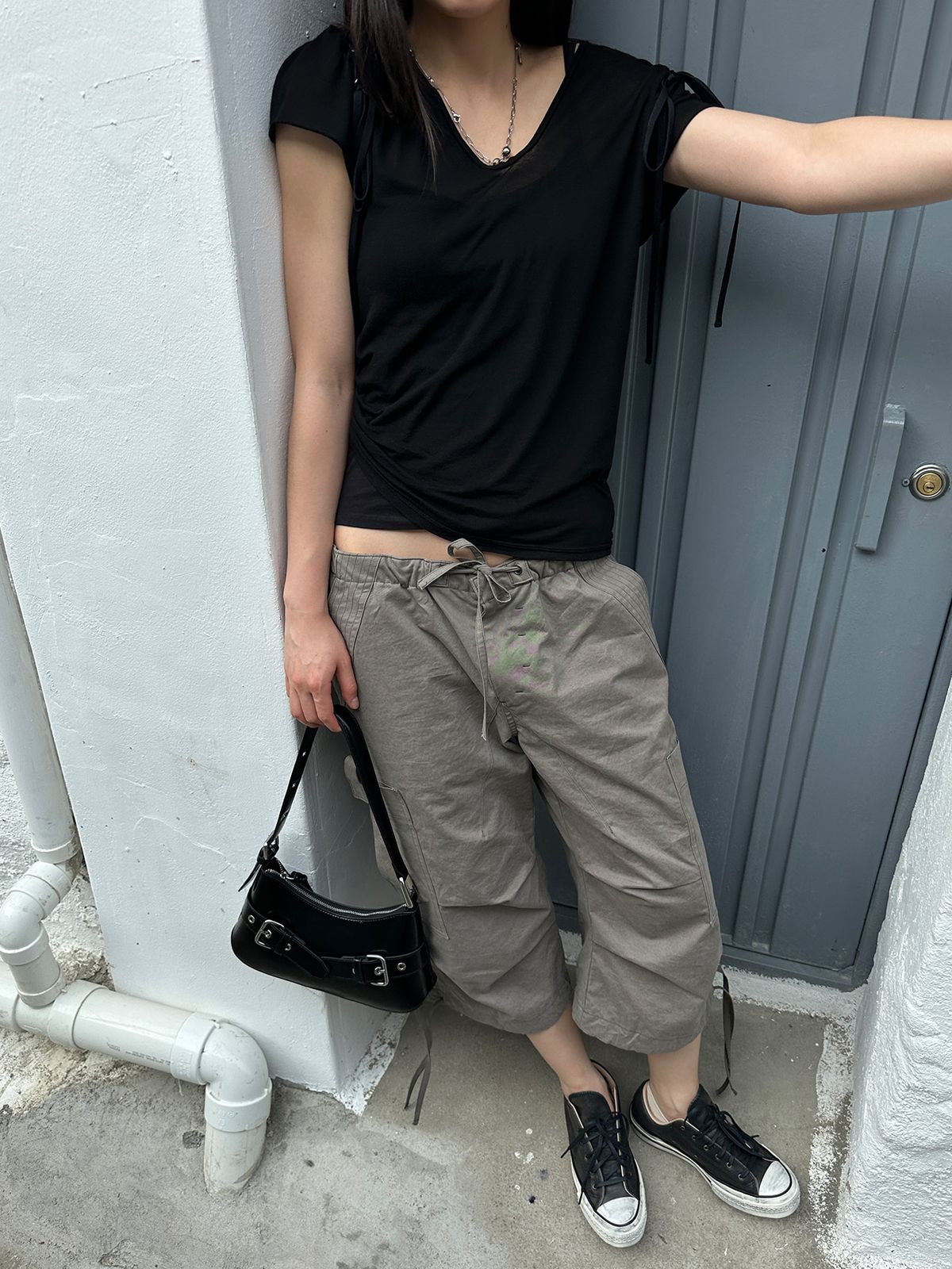 리게(RIGHE) CARGO HALF PANTS LIGHT BROWN