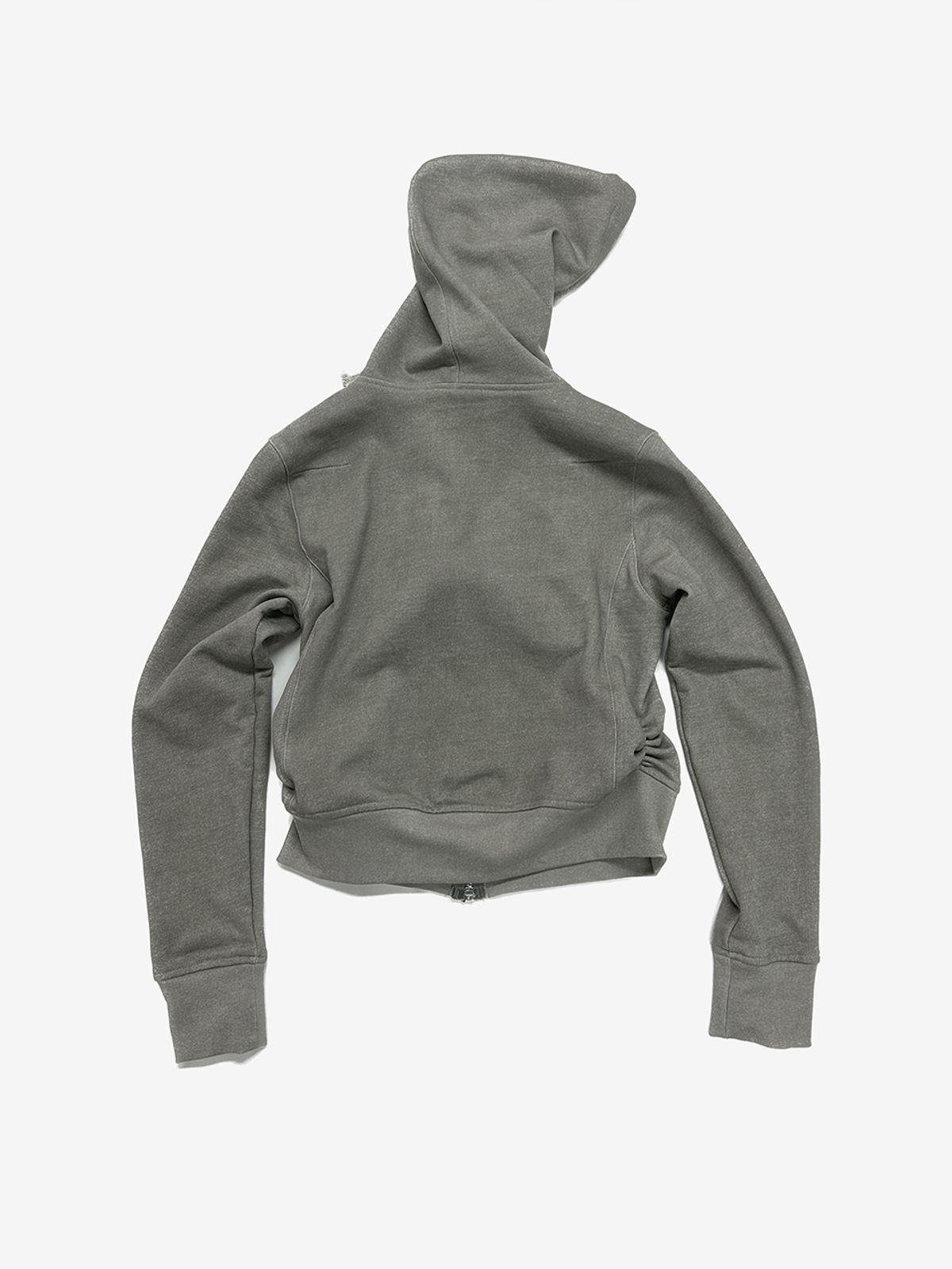 리게(RIGHE) UNBALANCE HOODED ZIP-UP GREY