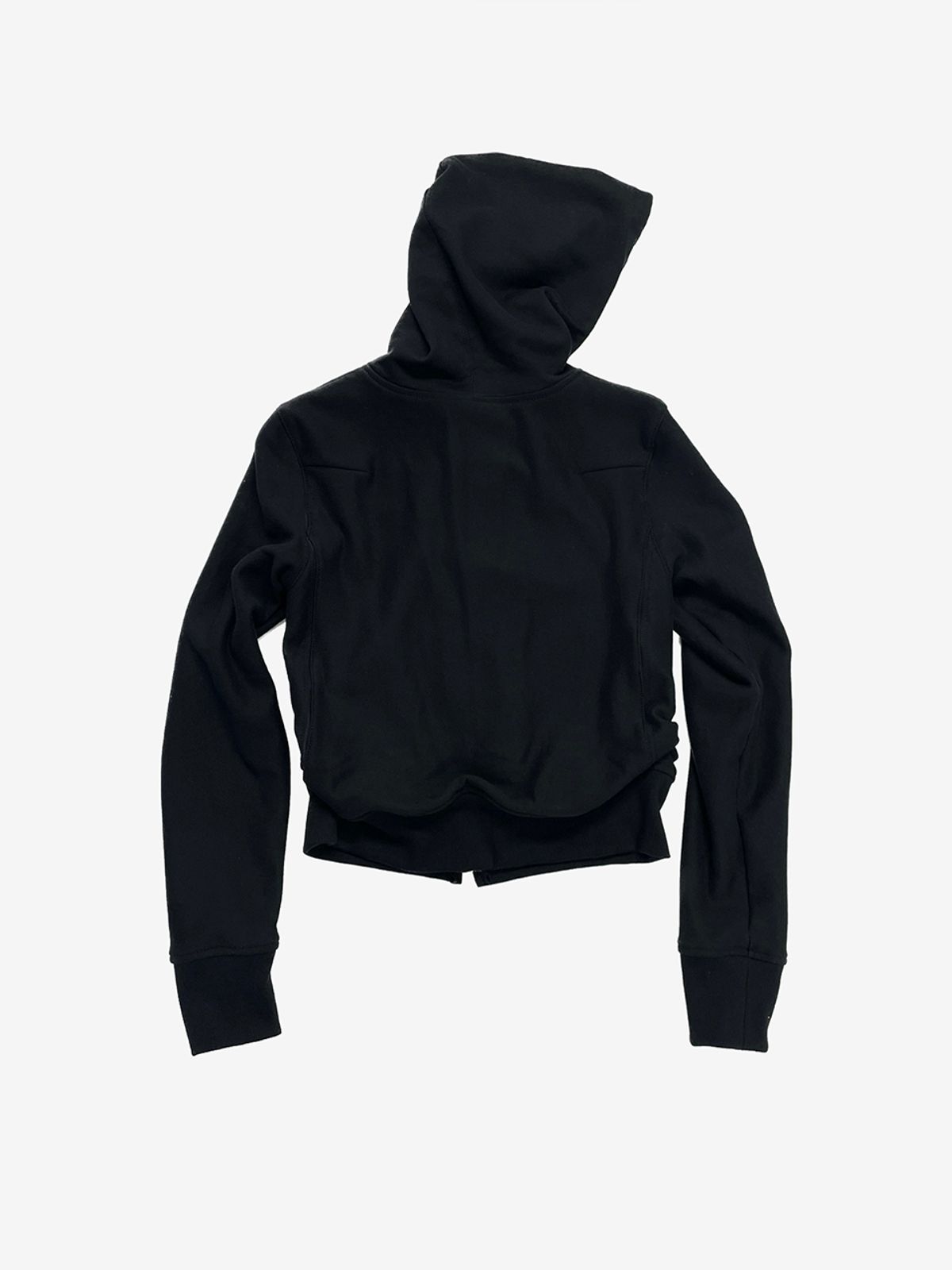 리게(RIGHE) UNBALANCE  HOODED ZIP-UP BLACK
