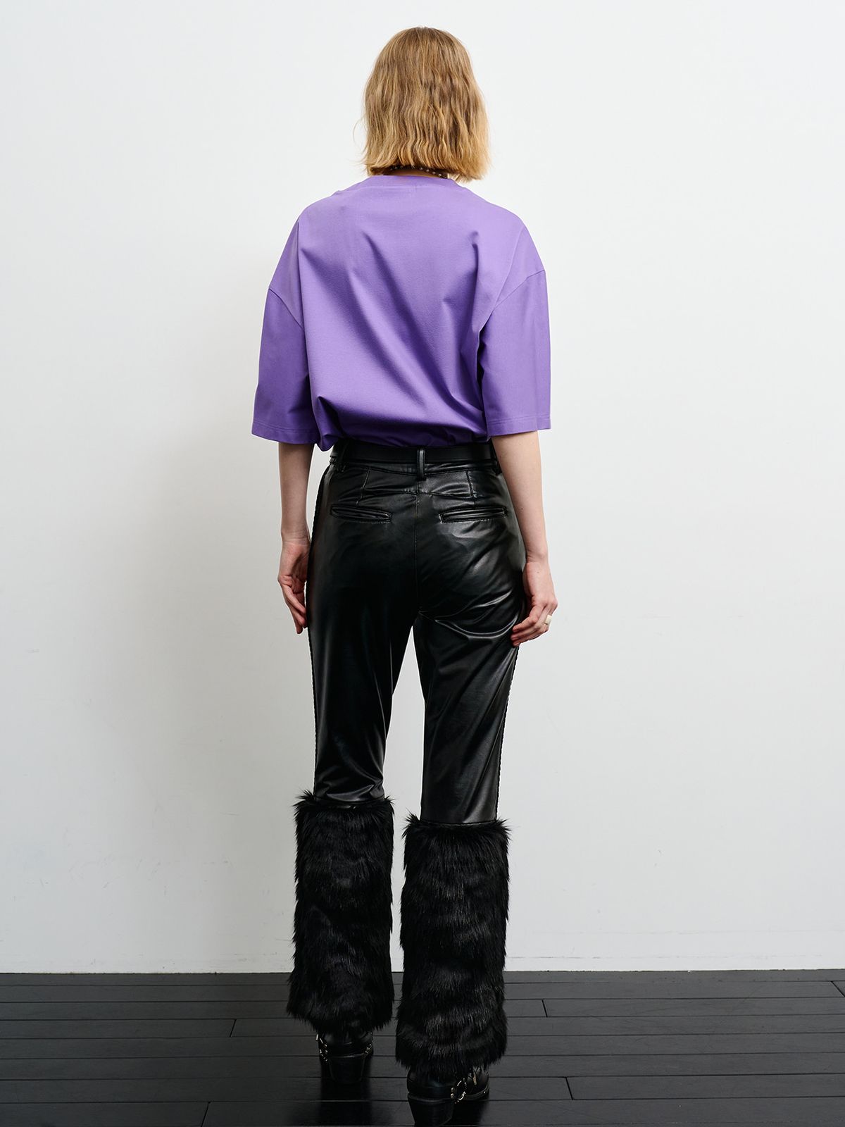 리게(RIGHE) GRAPHIC OVER TSHIRT PURPLE