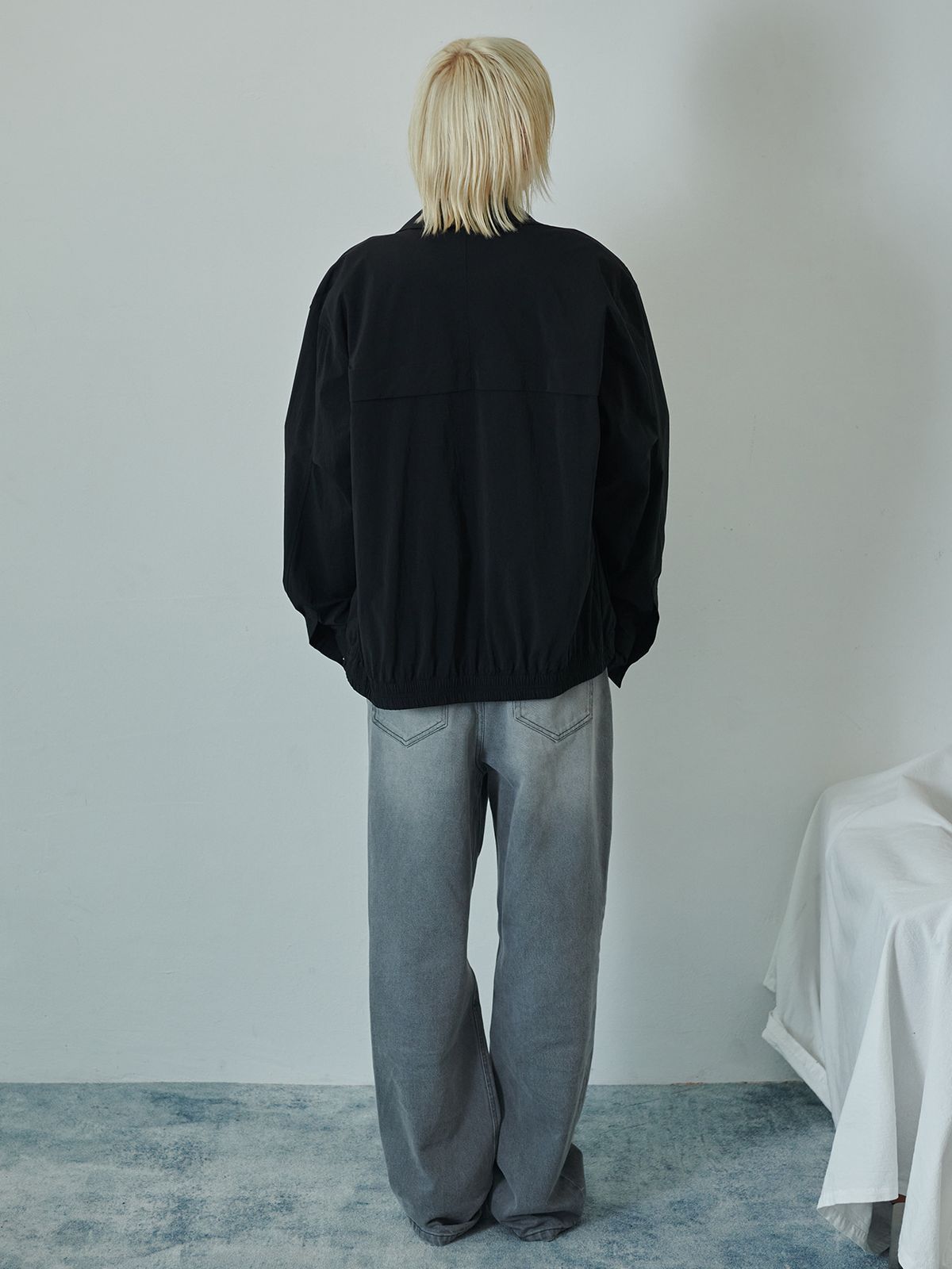 리게(RIGHE) EASY SHIRT JACKET BLACK