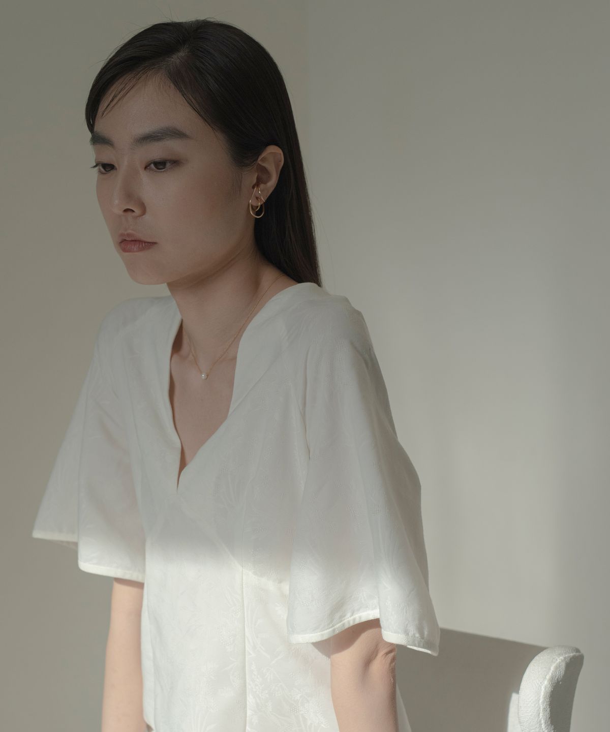 노비스도쿄(NOVICE TOKYO) 더블 라지 후프 이어커프 Double Large Hoop Ear Cuff / Gold