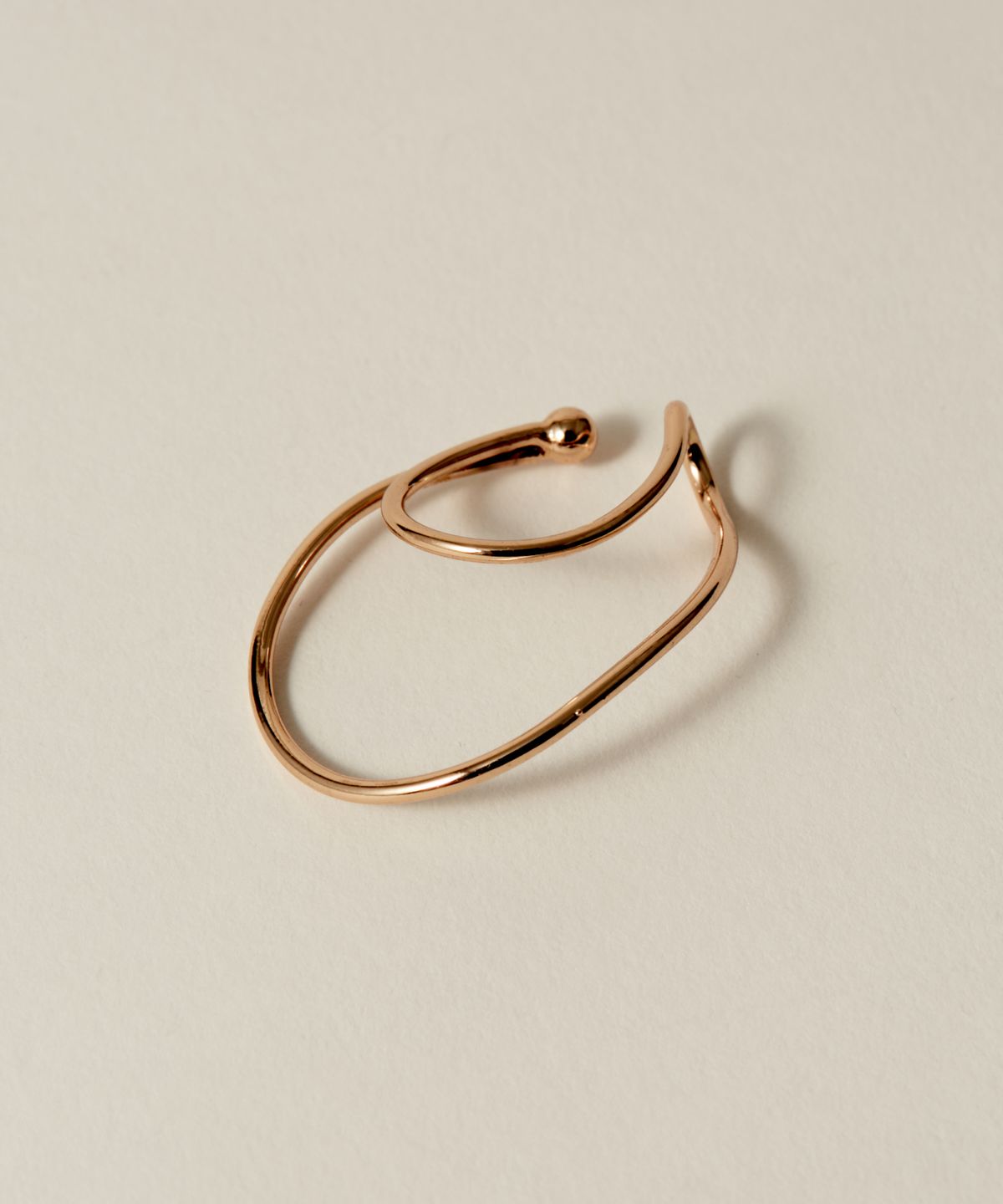 노비스도쿄(NOVICE TOKYO) 더블 라지 후프 이어커프 Double Large Hoop Ear Cuff / Gold