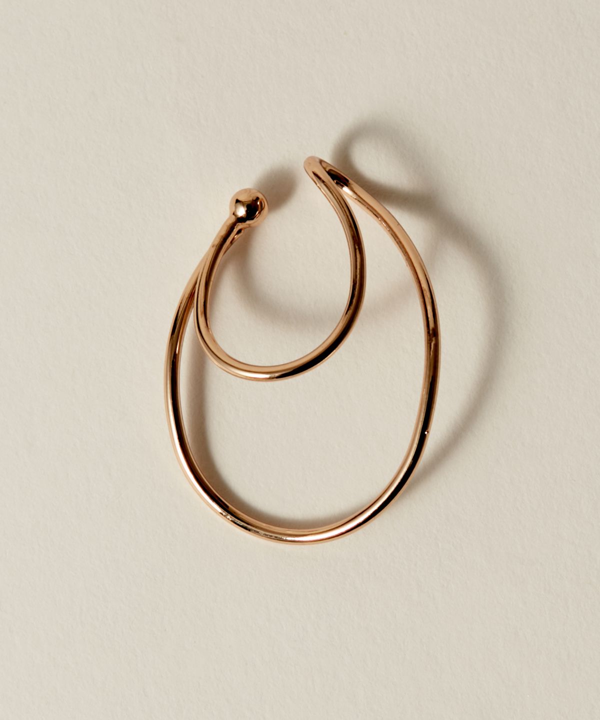 노비스도쿄(NOVICE TOKYO) 더블 라지 후프 이어커프 Double Large Hoop Ear Cuff / Gold