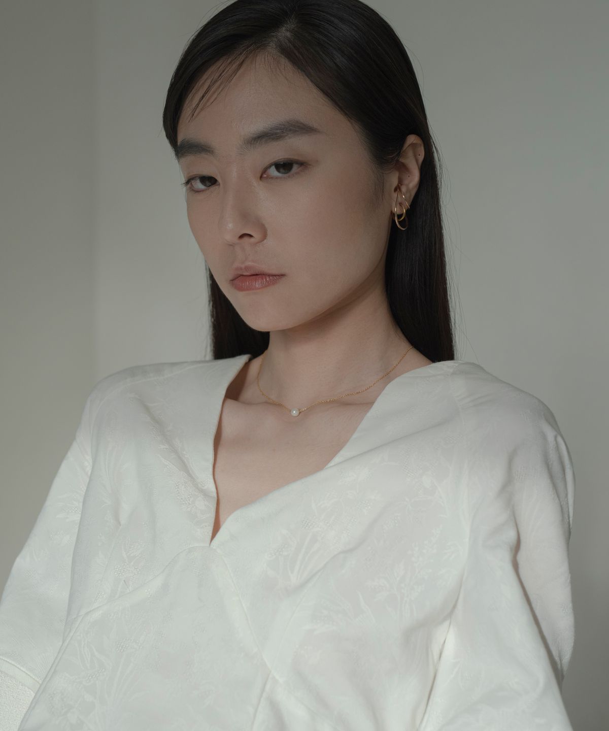 노비스도쿄(NOVICE TOKYO) 싱글 진주 목걸이 Single Pearl Necklace［Stainless］/ gold