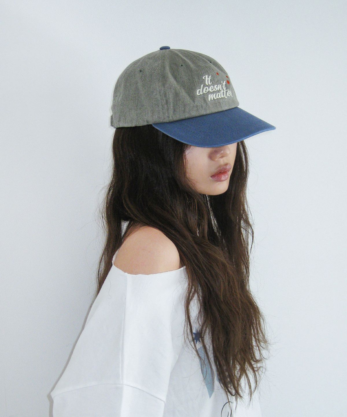 잇더즌매터(IT DOESN'T MATTER) Luney washed cap (Khaki)