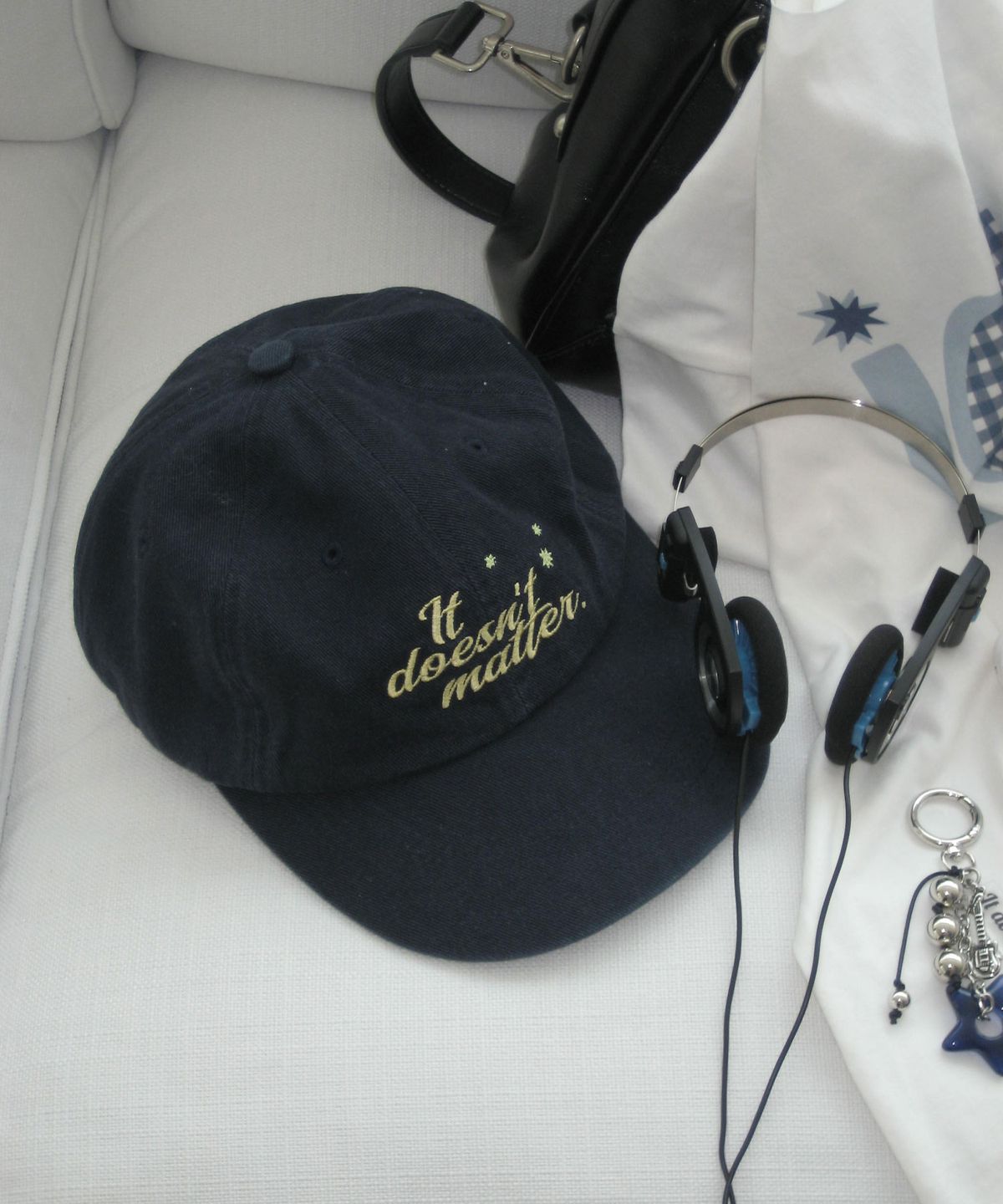 잇더즌매터(IT DOESN'T MATTER) Luney washed cap (Navy)