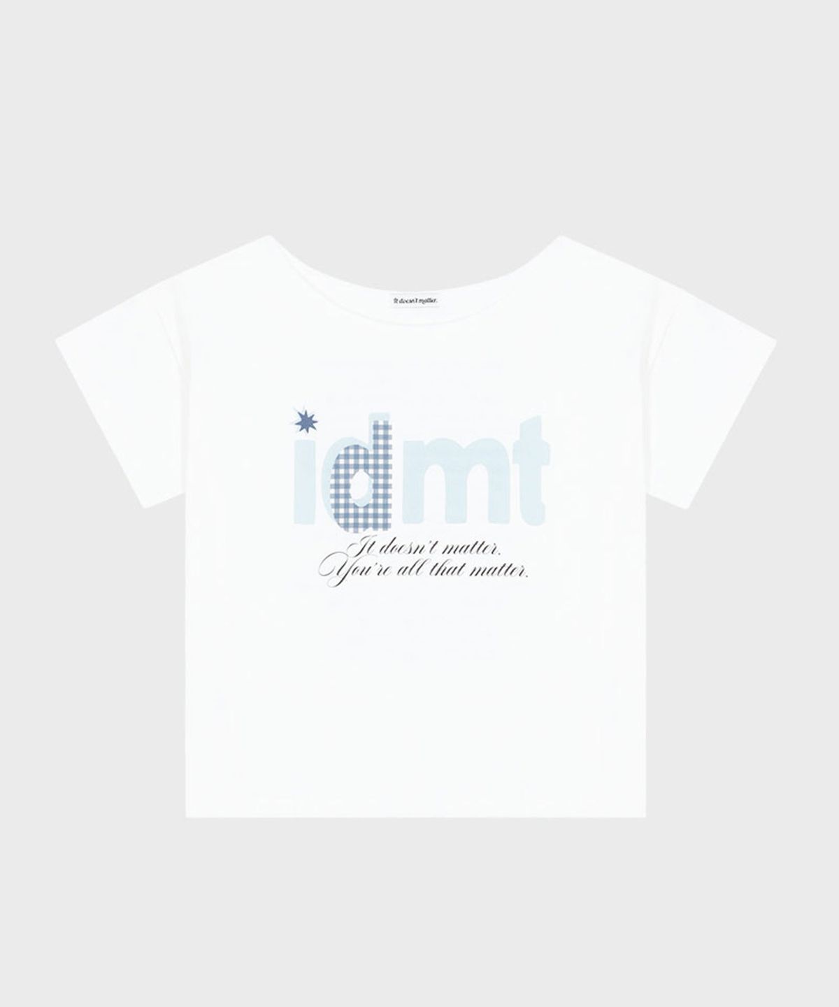 잇더즌매터(IT DOESN'T MATTER) IDMT cut off T-shirt