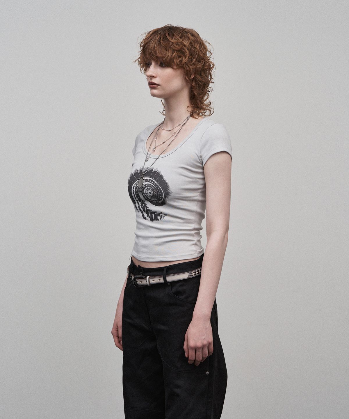 소어티(SOEOTI) Staircase Tee (Grey)