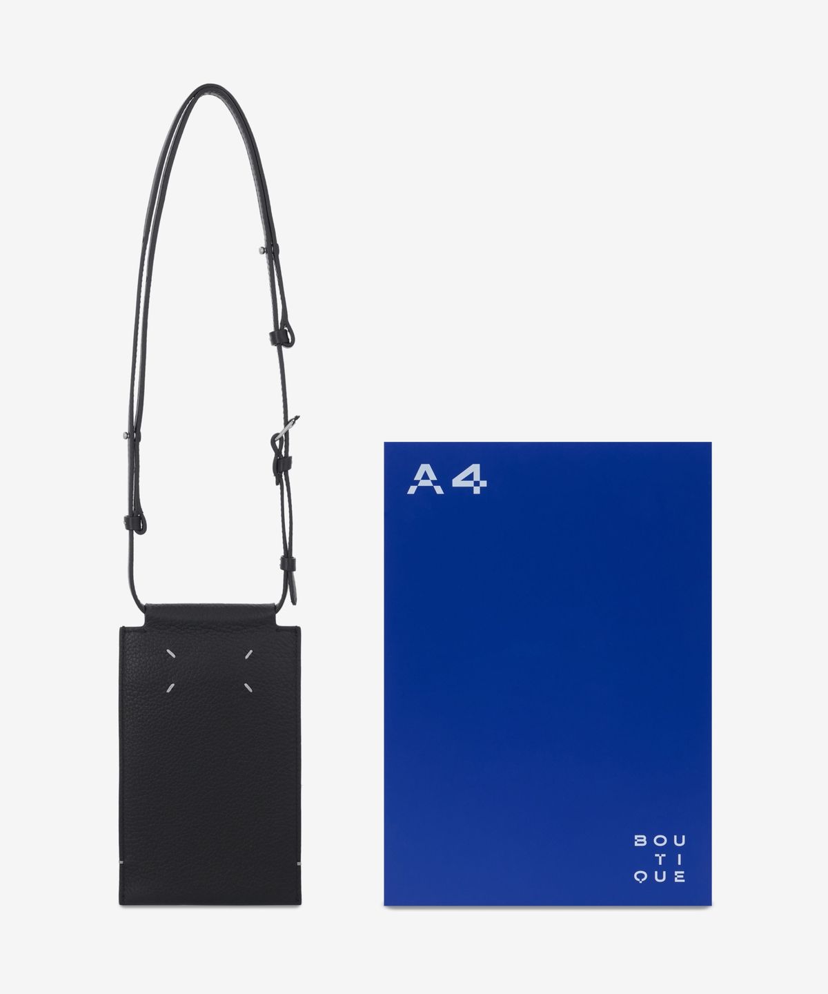 메종 마르지엘라(MAISON MARGIELA) 로고 폰파우치 - 블랙 / SA2VZ0005P7268H8419