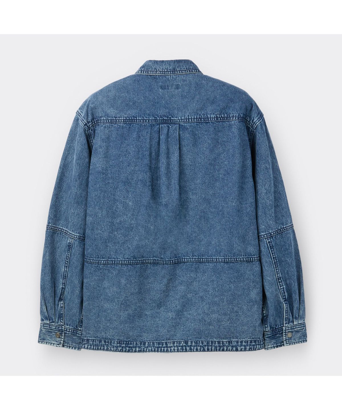 커스텀멜로우(CUSTOMELLOW) Blue Line Denim Shirt CWSAW25201BUX