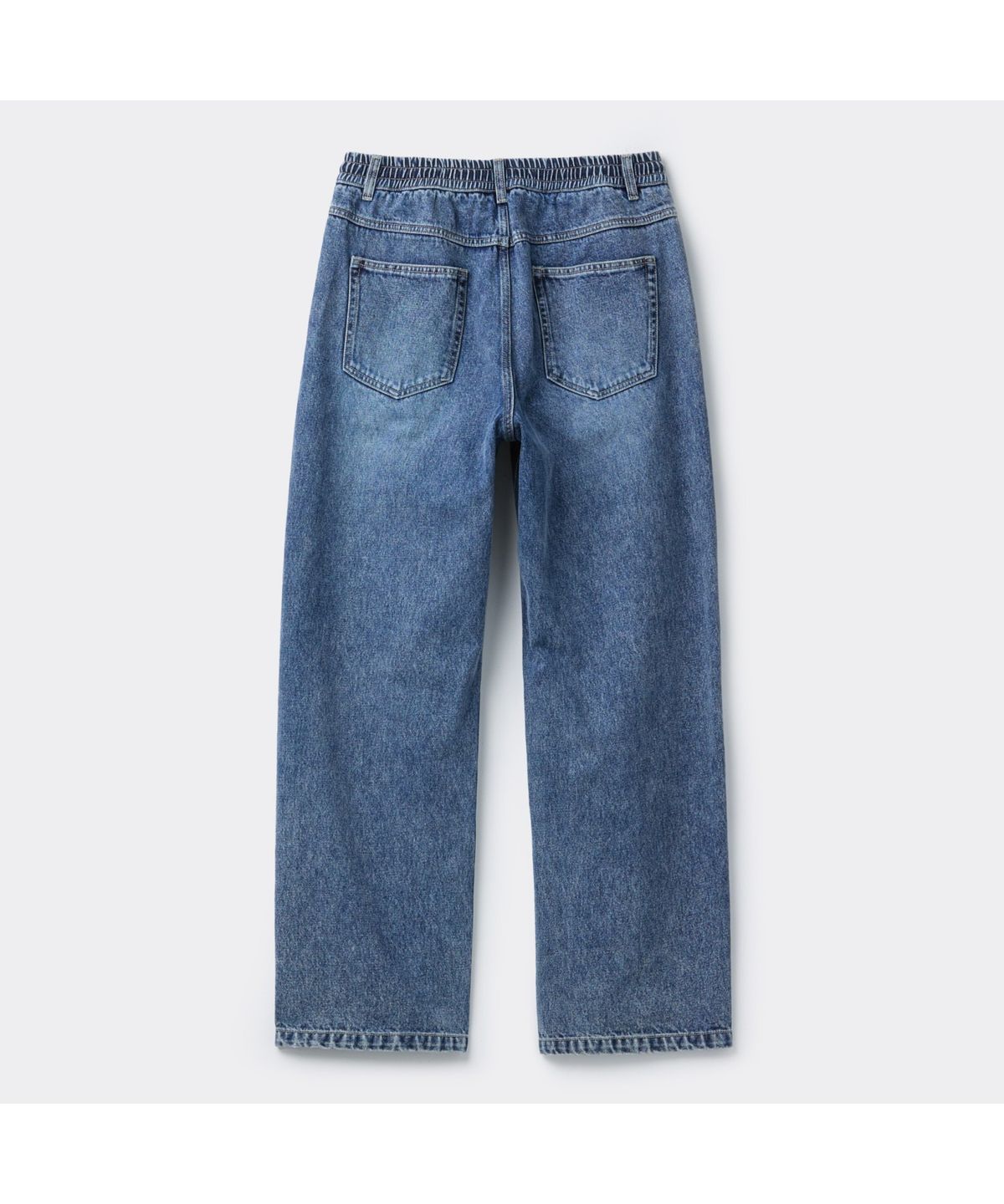 커스텀멜로우(CUSTOMELLOW) Blue Loose Fit Drawstring Jeans CWPAA25587BUX