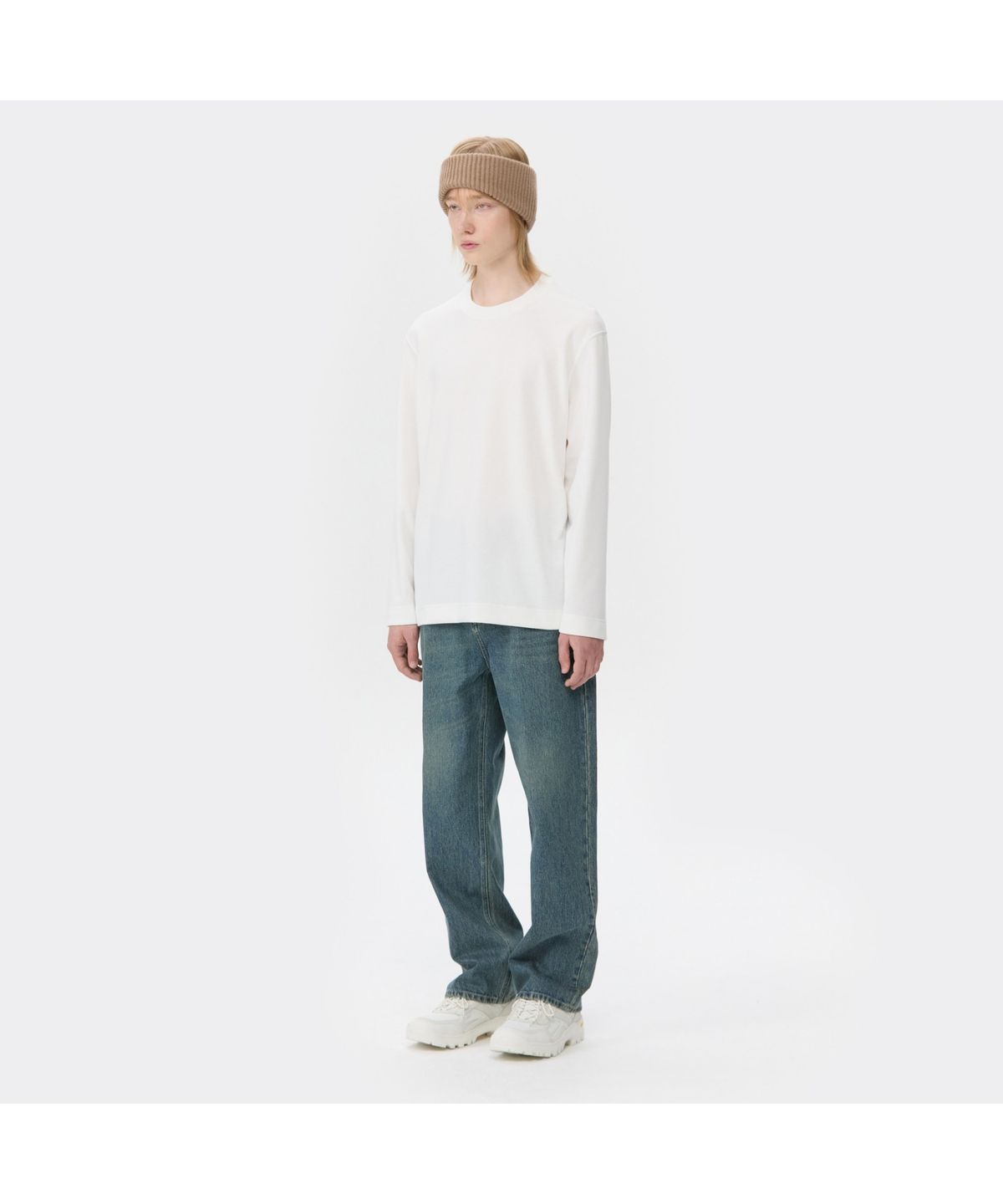 커스텀멜로우(CUSTOMELLOW) Blue Straight Fit Jeans CWPAA25582BUX