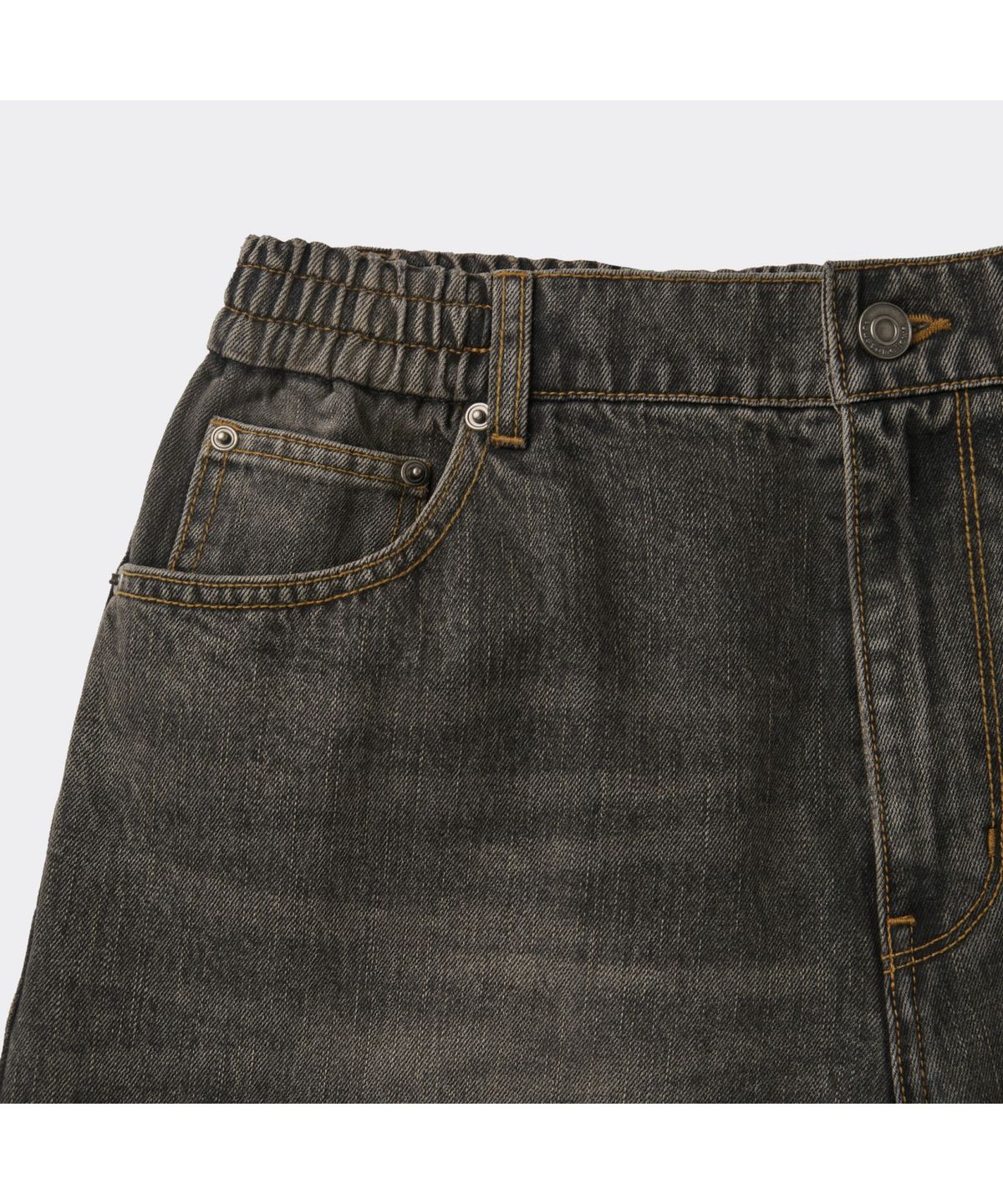 커스텀멜로우(CUSTOMELLOW) Brown Wide Fit Jeans CWPAA25592BKX