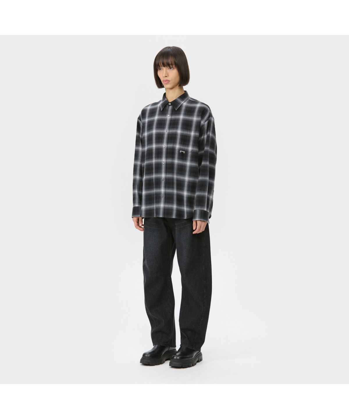 커스텀멜로우(CUSTOMELLOW) Black Dart Detail Corduroy Jeans CWPAA25594BKX