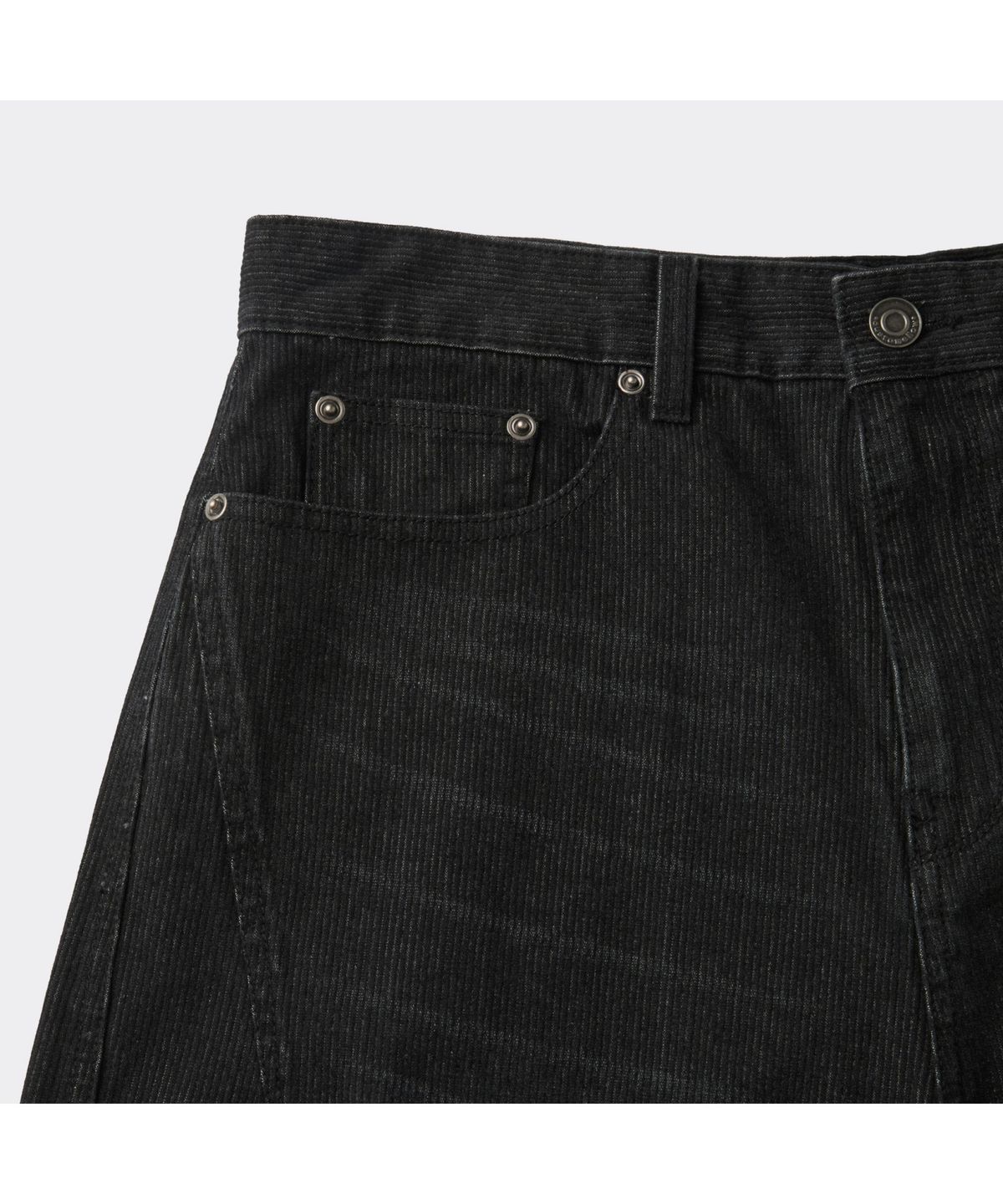 커스텀멜로우(CUSTOMELLOW) Black Dart Detail Corduroy Jeans CWPAA25594BKX