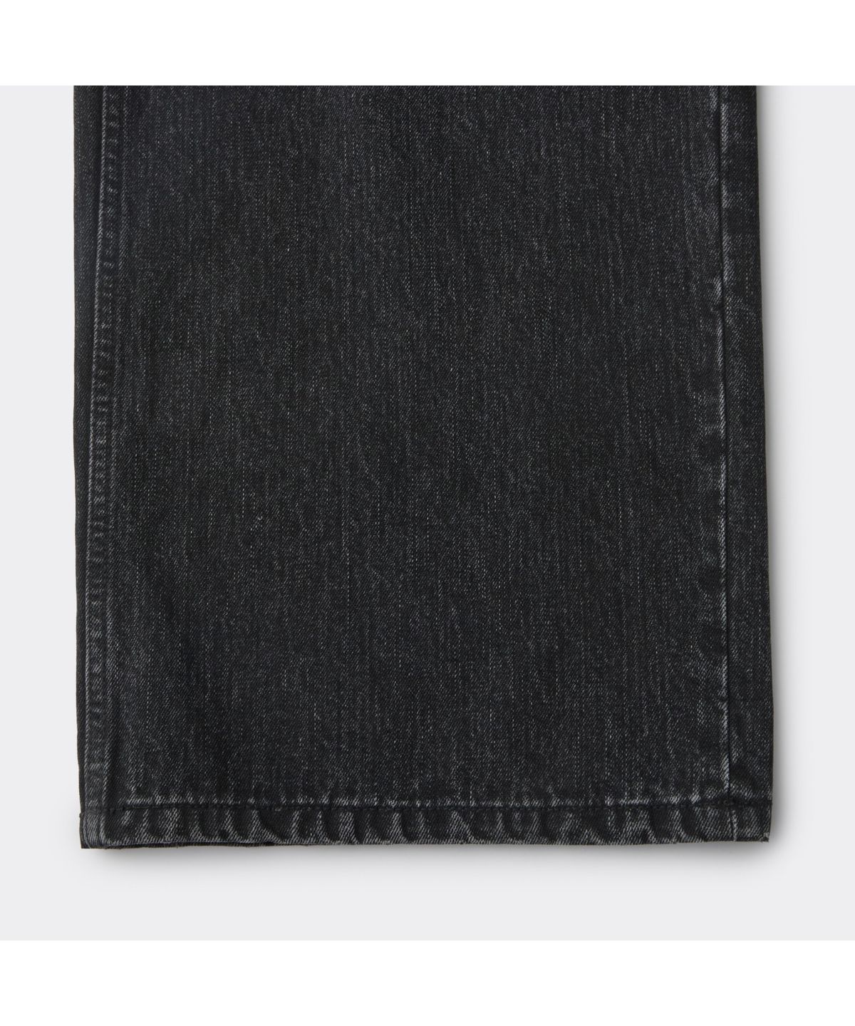 커스텀멜로우(CUSTOMELLOW) Black Wide Fit Embo Washed Jeans CWPAA25591BKX