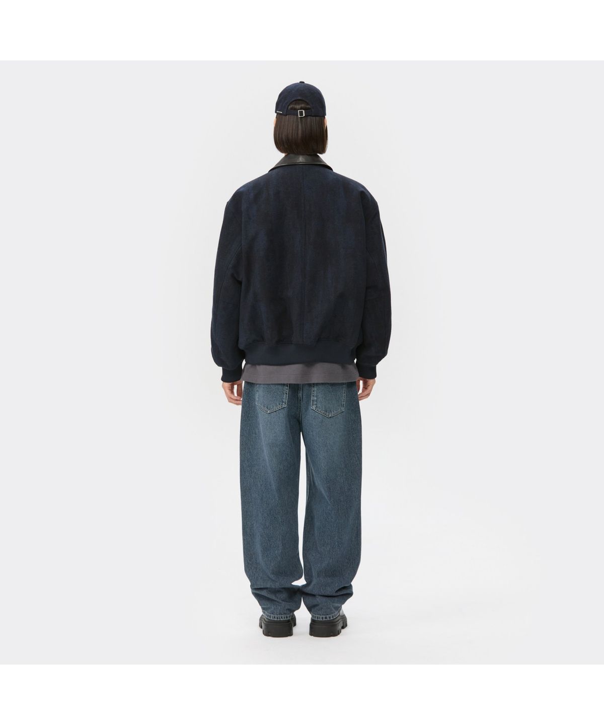 커스텀멜로우(CUSTOMELLOW) Dark Blue Straight Fit Jeans CWPAA25583BUX