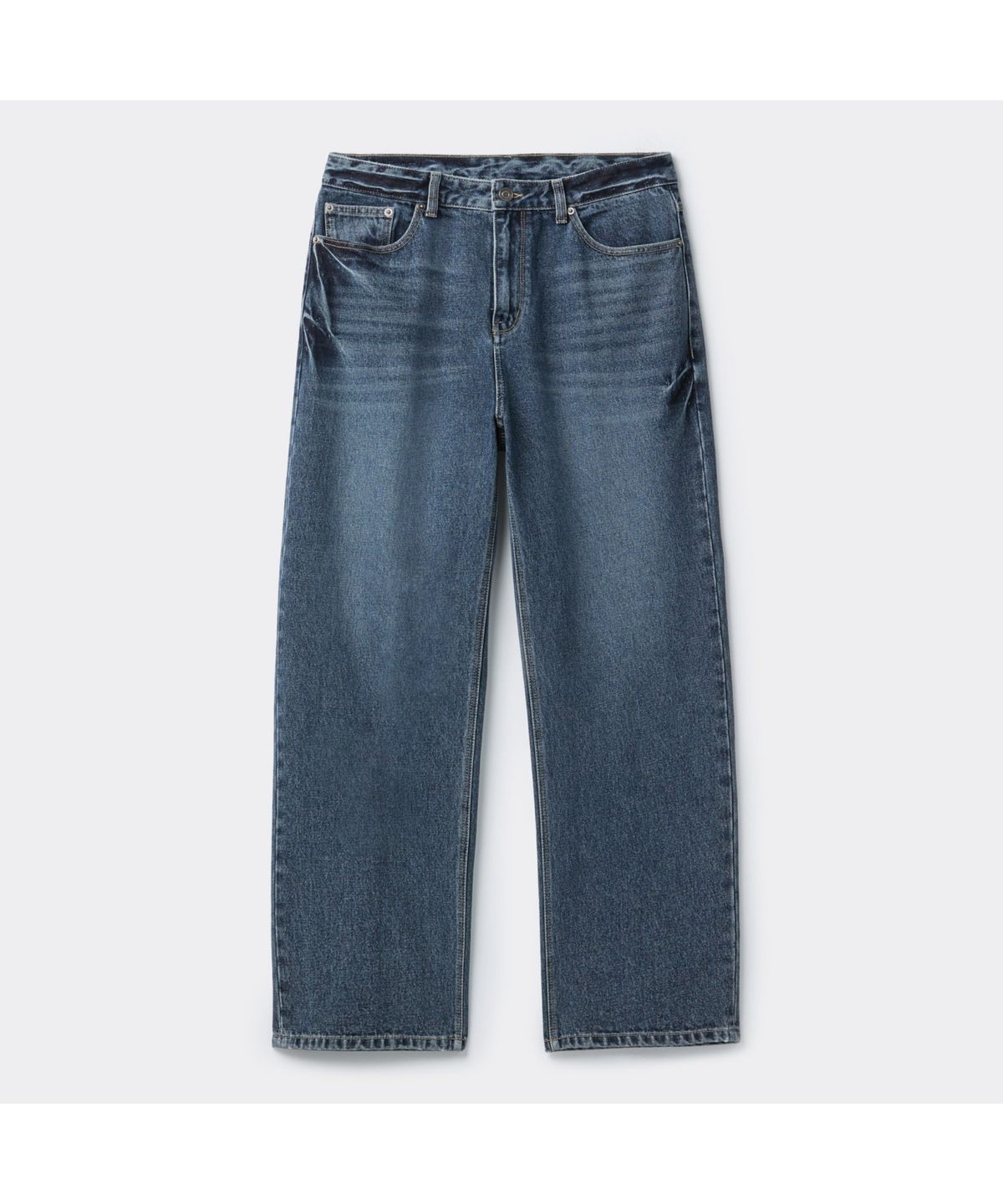 커스텀멜로우(CUSTOMELLOW) Dark Blue Straight Fit Jeans CWPAA25583BUX