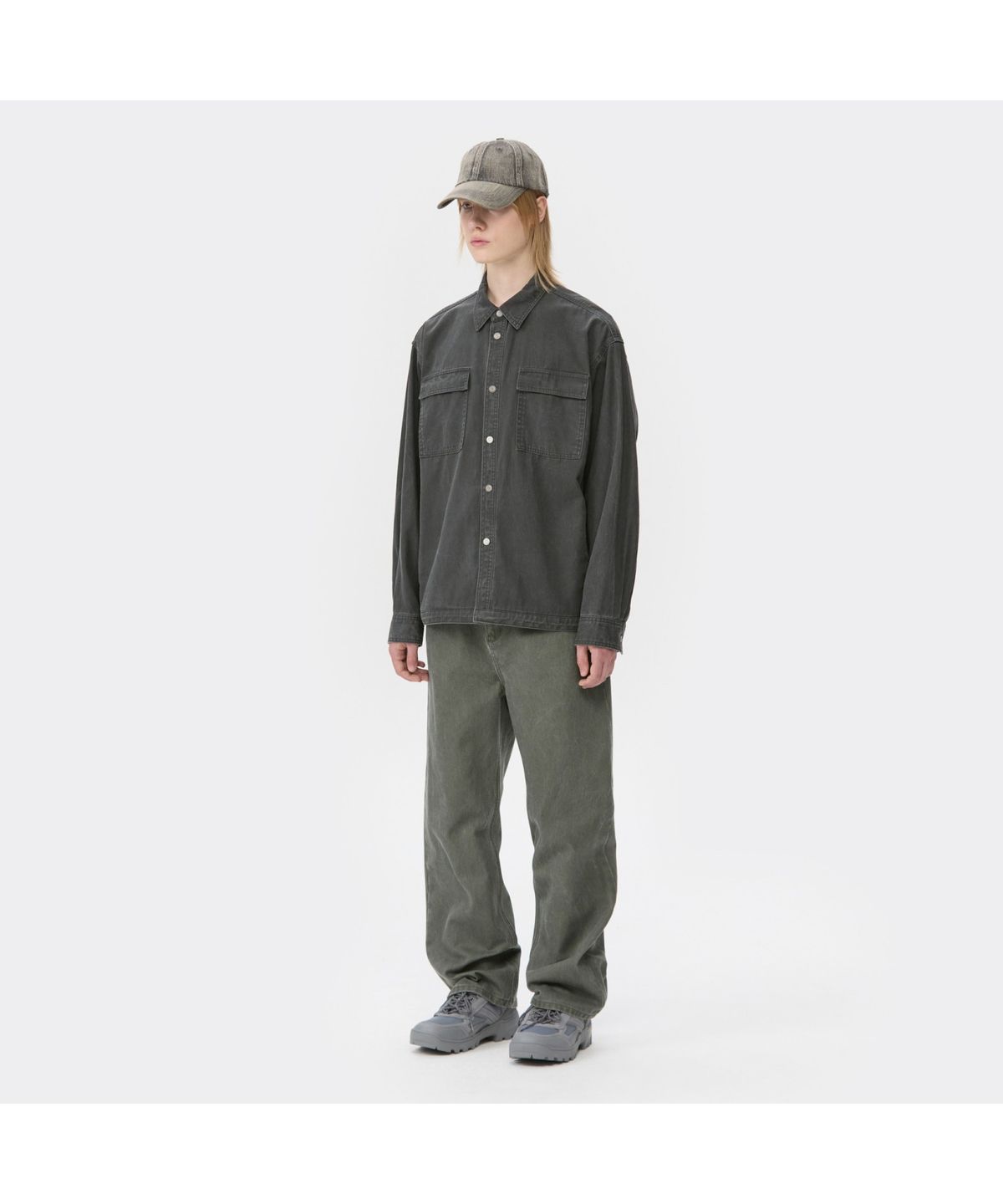커스텀멜로우(CUSTOMELLOW) Green Straight Fit Dyed Pants CWPAA25586GRX