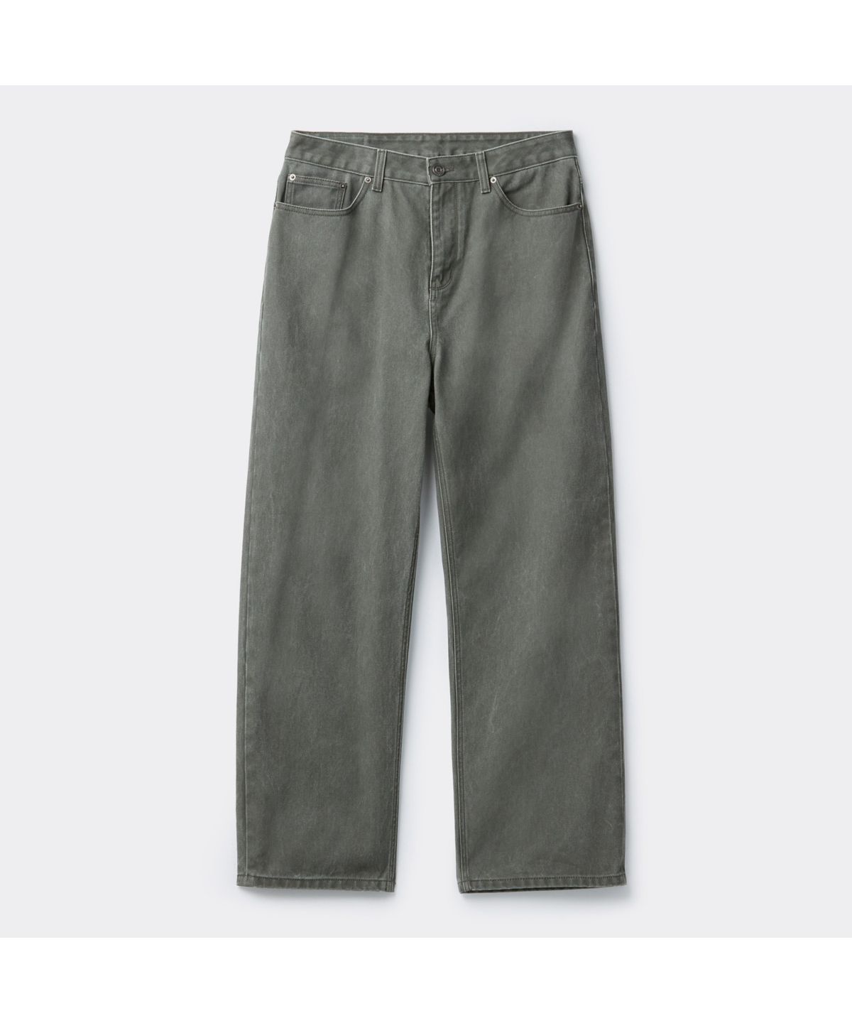 커스텀멜로우(CUSTOMELLOW) Green Straight Fit Dyed Pants CWPAA25586GRX