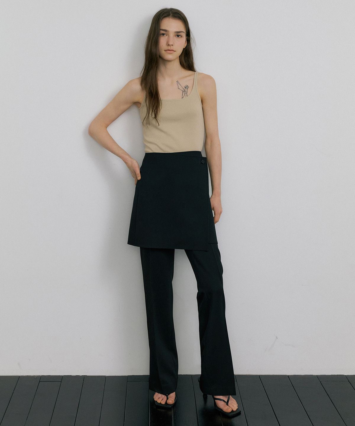 오떼뜨(OCTETTE) CLOE WRAP SK-PANTS_2COLOR