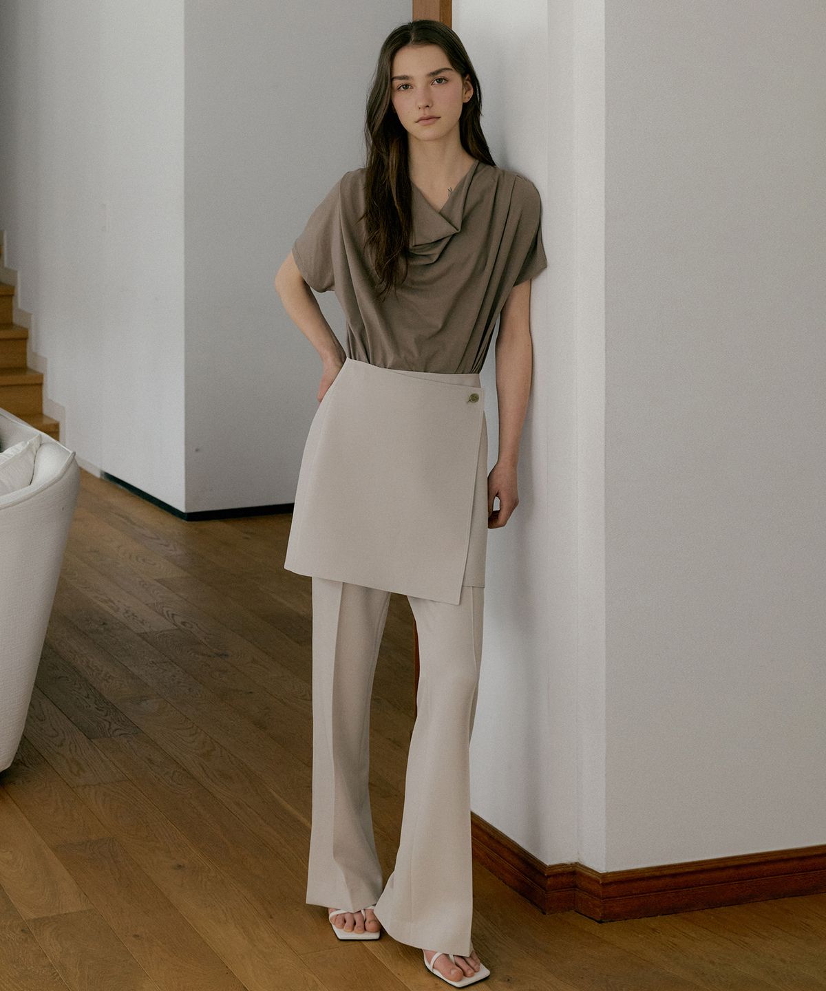 오떼뜨(OCTETTE) CLOE WRAP SK-PANTS_2COLOR
