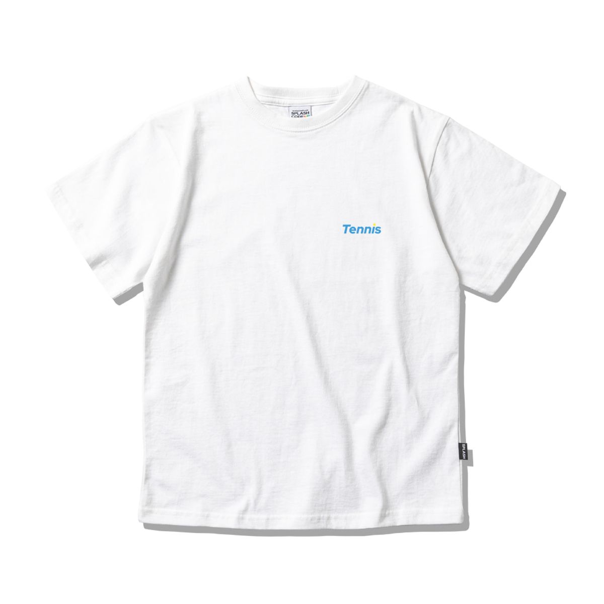 스플래시코드 키즈(SPLASHCODE KIDS) 키즈 반팔 티셔츠 화이트 - 테니스 클럽 블루(Tennis Club Blue)