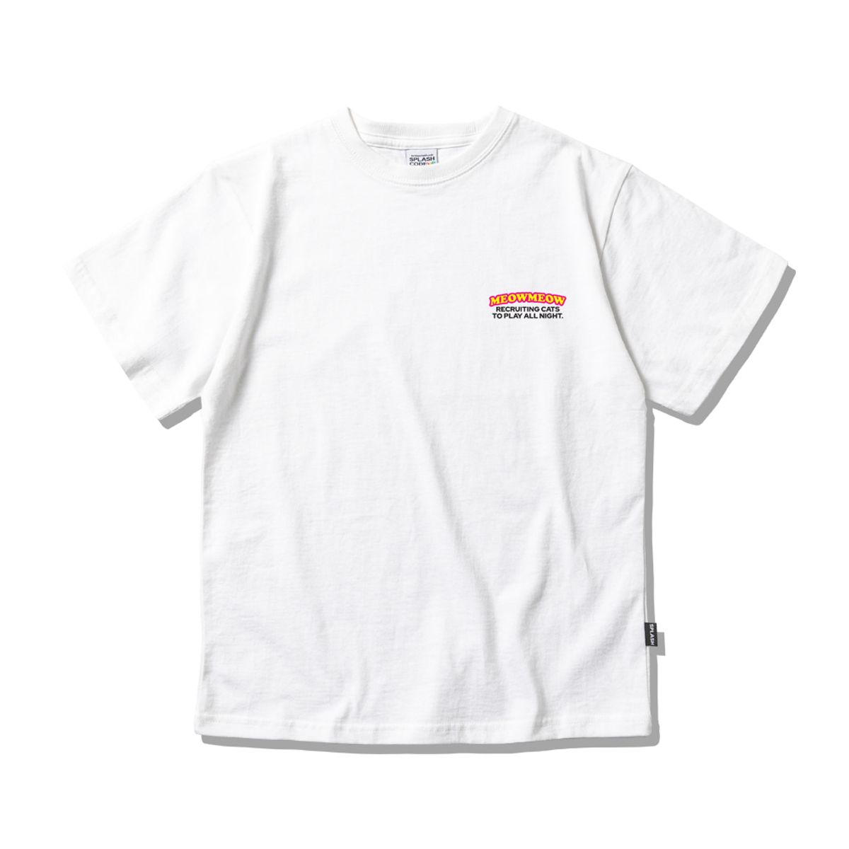 스플래시코드 키즈(SPLASHCODE KIDS) 키즈 반팔 티셔츠 화이트 - 미우 클럽(Meow Club)