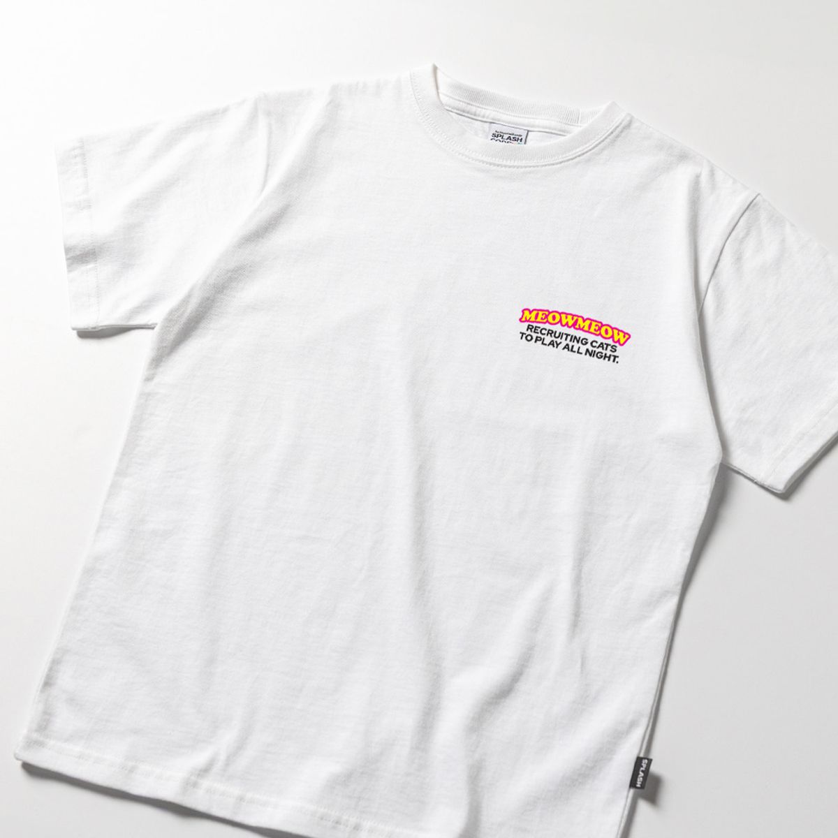 스플래시코드 키즈(SPLASHCODE KIDS) 키즈 반팔 티셔츠 화이트 - 미우 클럽(Meow Club)