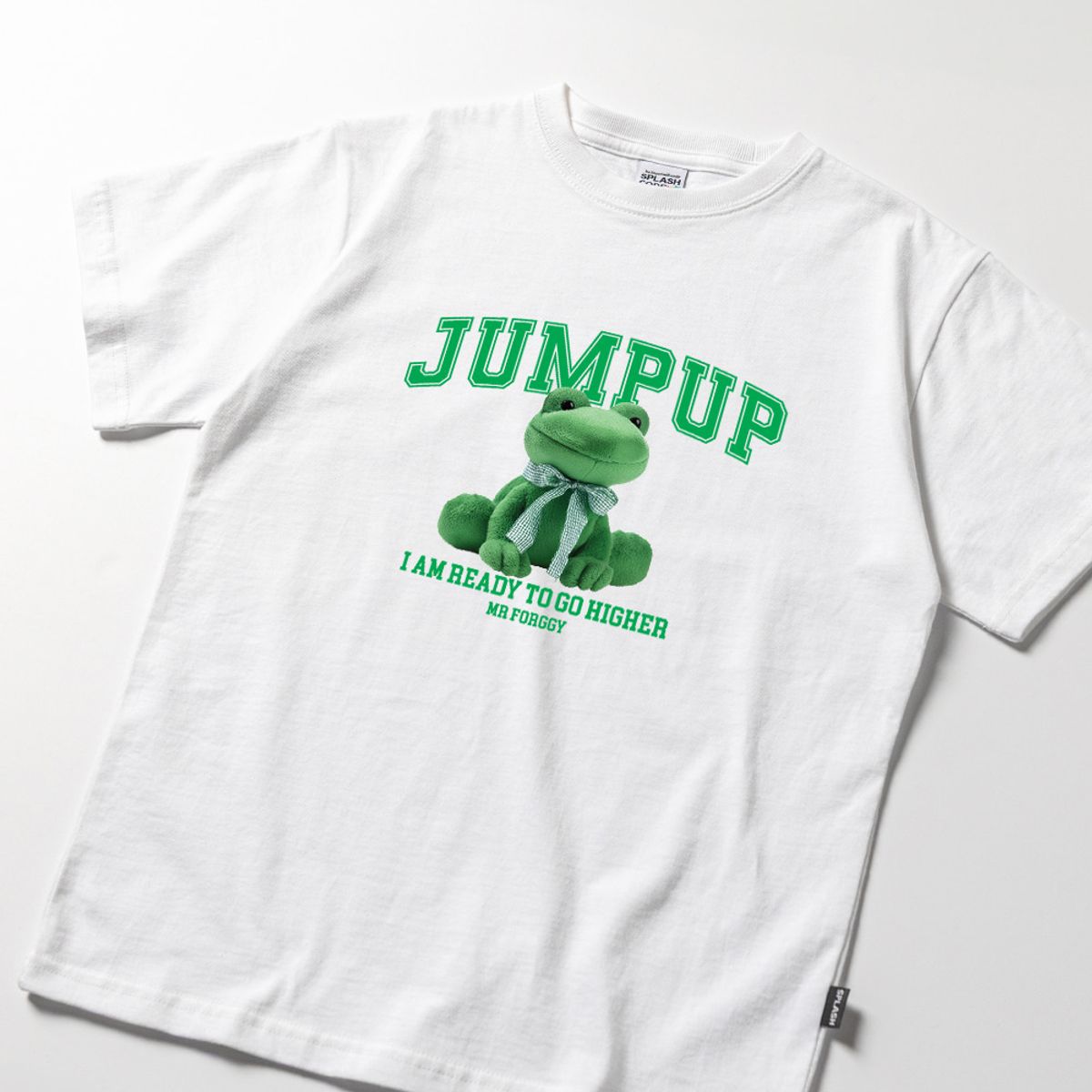 스플래시코드 키즈(SPLASHCODE KIDS) 키즈 반팔 티셔츠 화이트 - 점프 업(Jump Up)