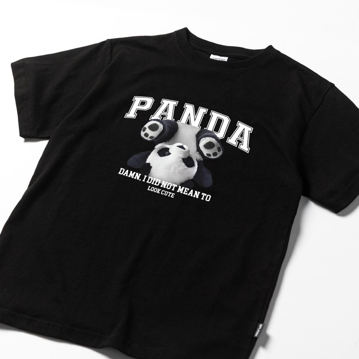 스플래시코드 키즈(SPLASHCODE KIDS) 키즈 반팔 티셔츠 블랙 - 팬더(Panda)