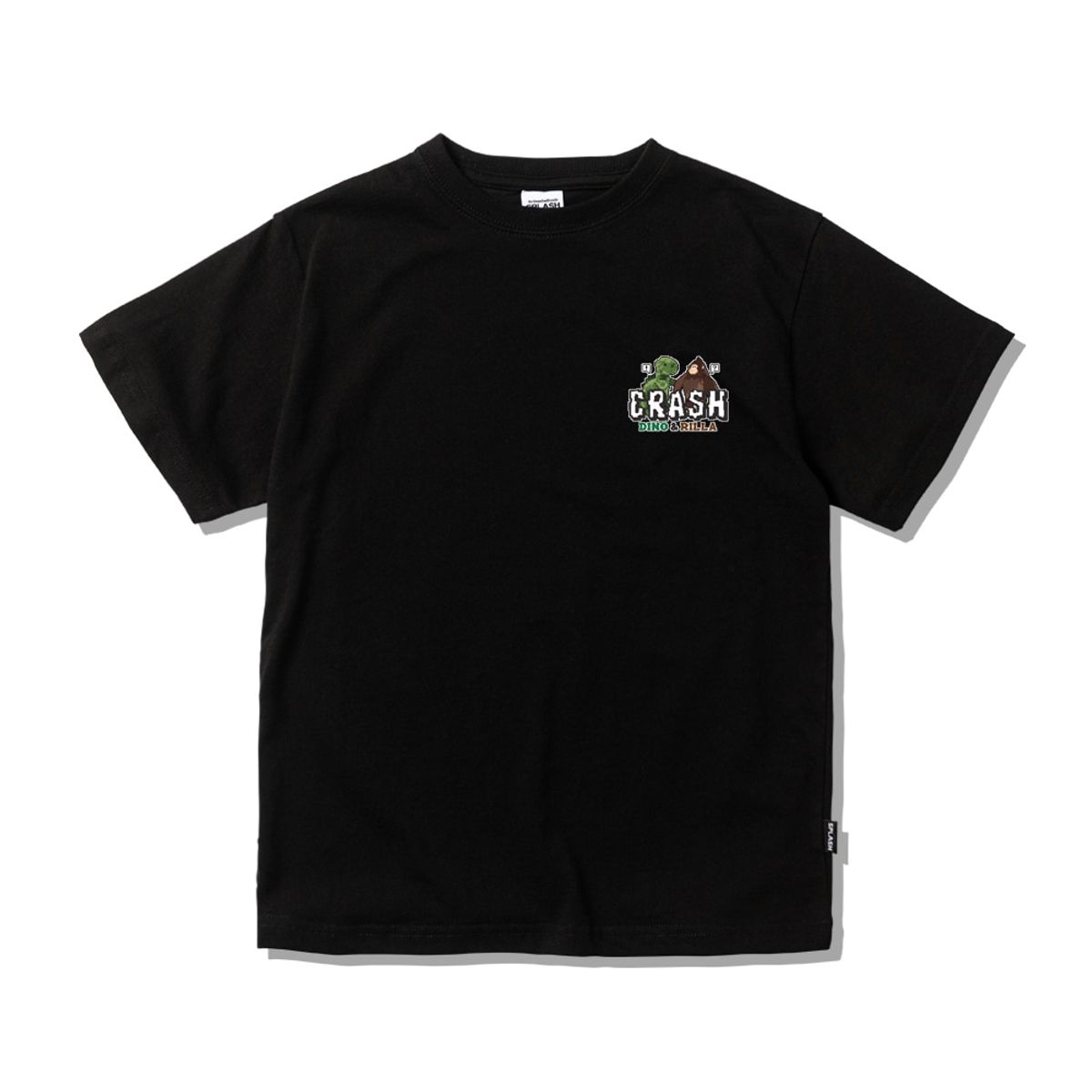 스플래시코드 키즈(SPLASHCODE KIDS) 키즈 반팔 티셔츠 블랙 - 크래시(Crash)