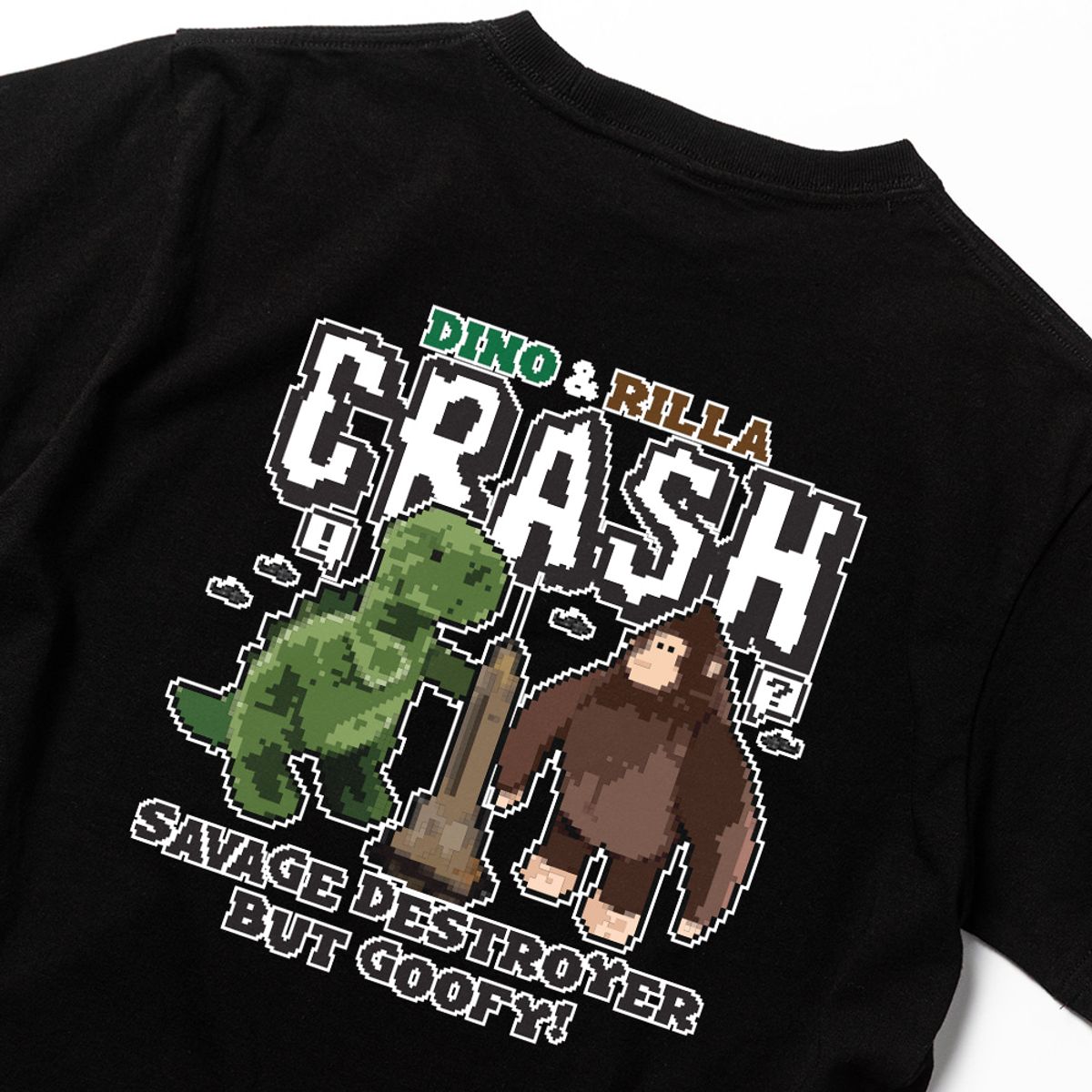 스플래시코드 키즈(SPLASHCODE KIDS) 키즈 반팔 티셔츠 블랙 - 크래시(Crash)