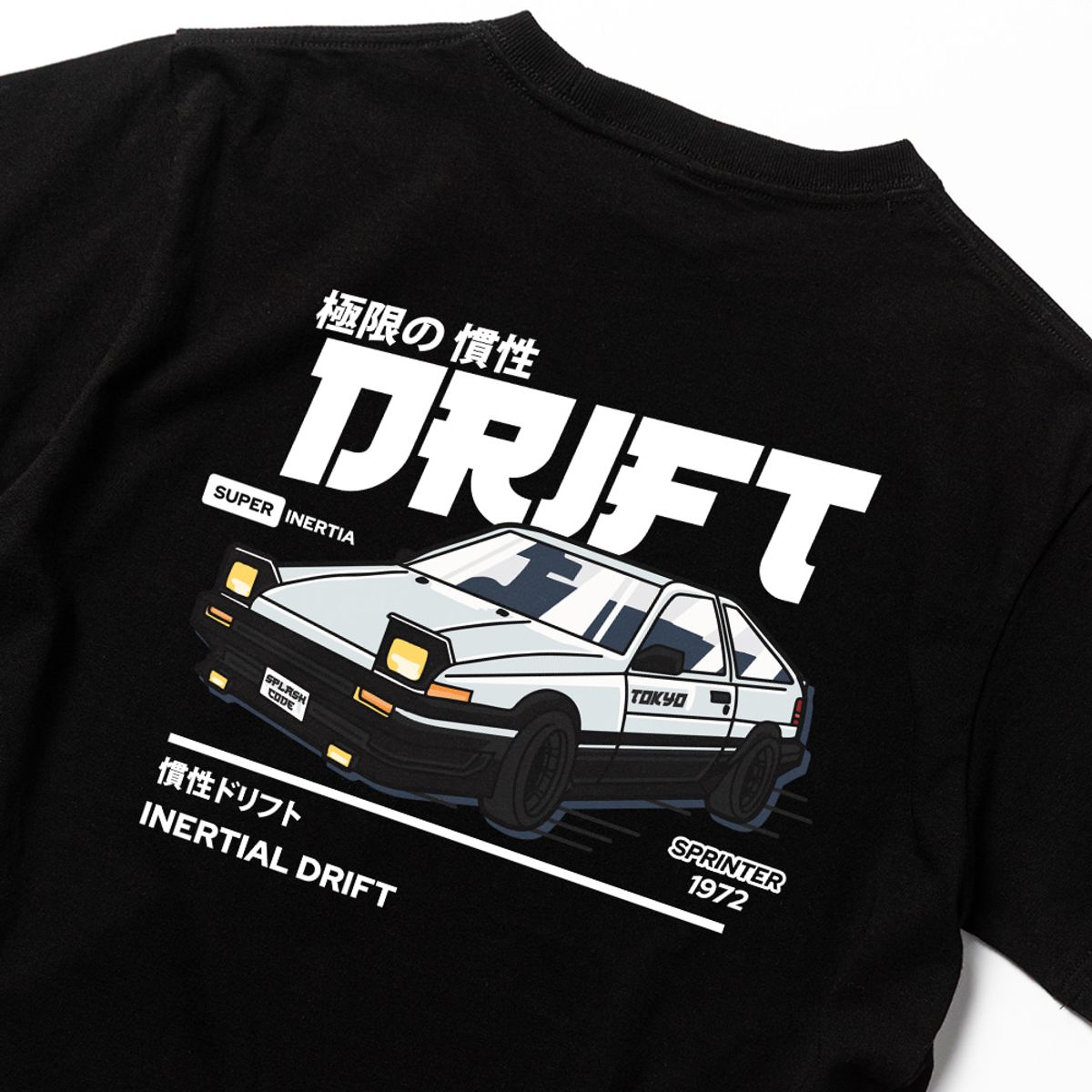 스플래시코드 키즈(SPLASHCODE KIDS) 키즈 반팔 티셔츠 블랙 - 드리프트(Drift)