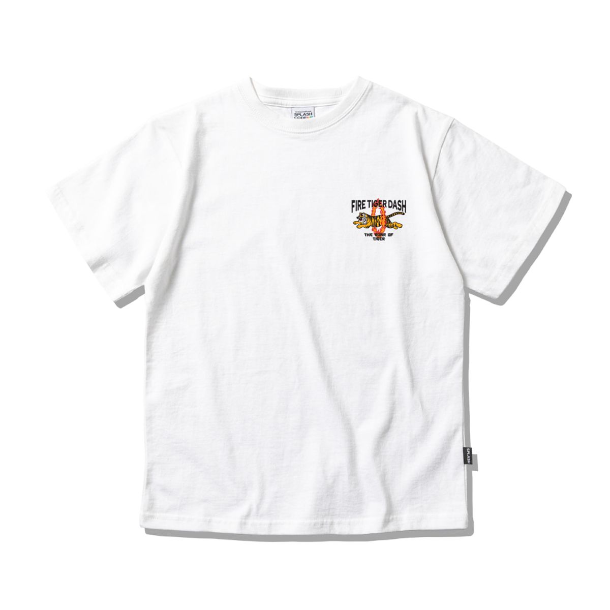 스플래시코드 키즈(SPLASHCODE KIDS) 키즈 반팔 티셔츠 화이트 - 포효(Roar)